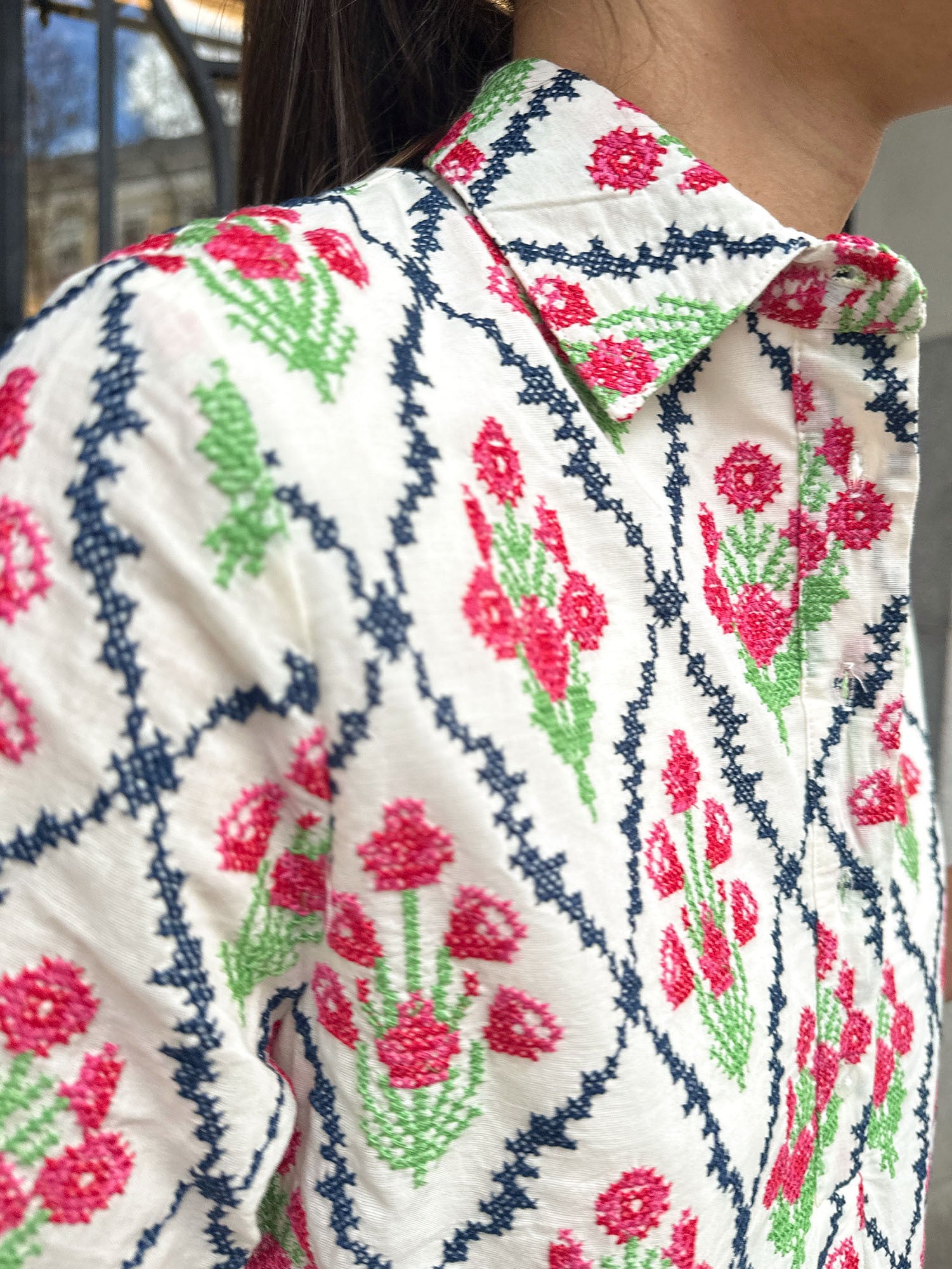 CAMISA BORDADO FLOR