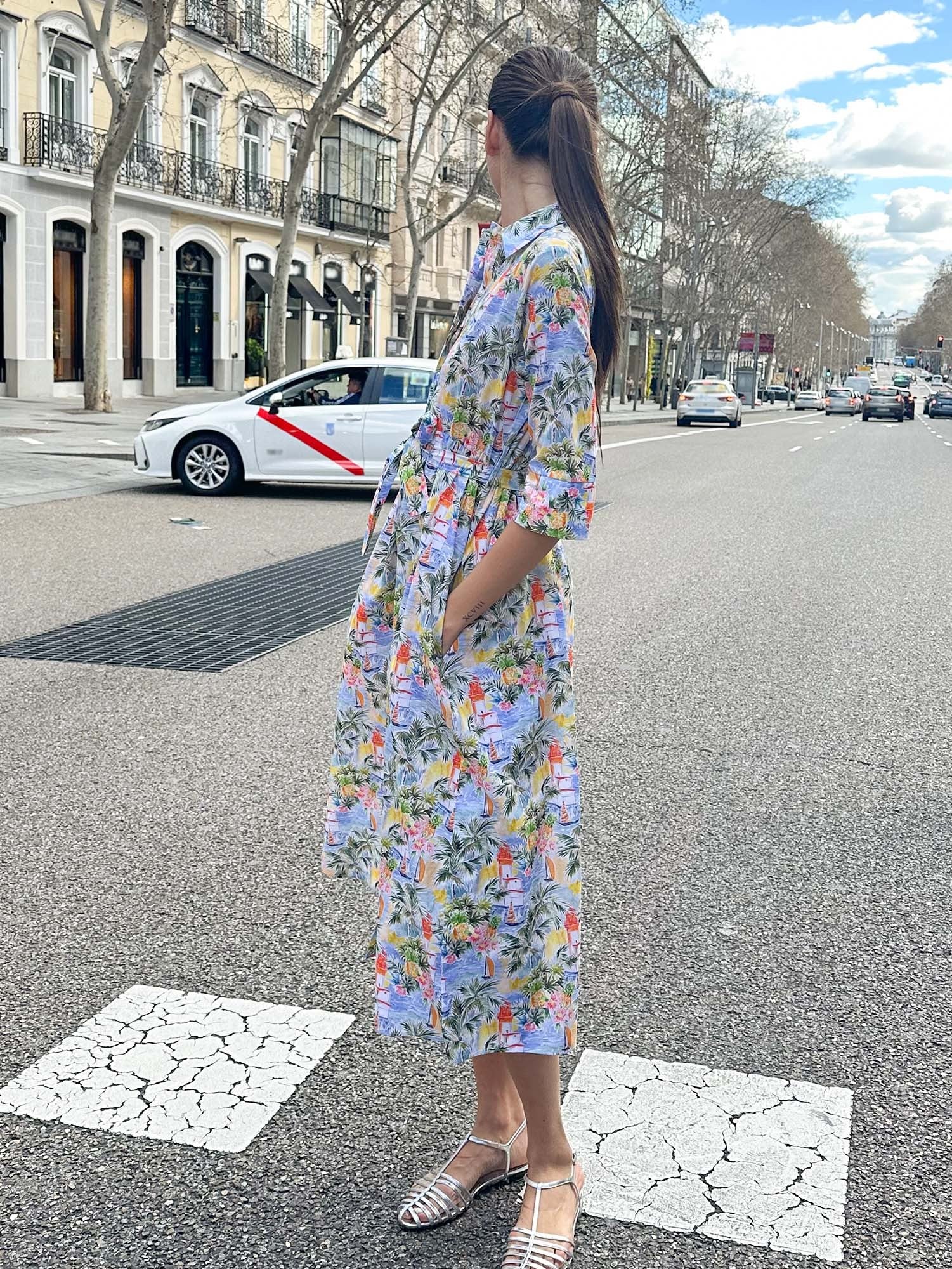 VESTIDO TROPICAL ESTAMPADO
