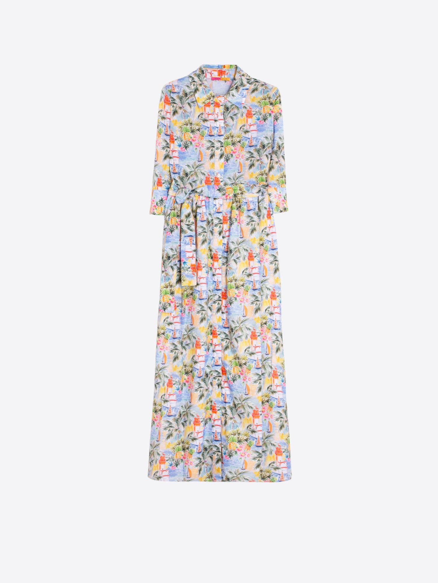 VESTIDO TROPICAL ESTAMPADO