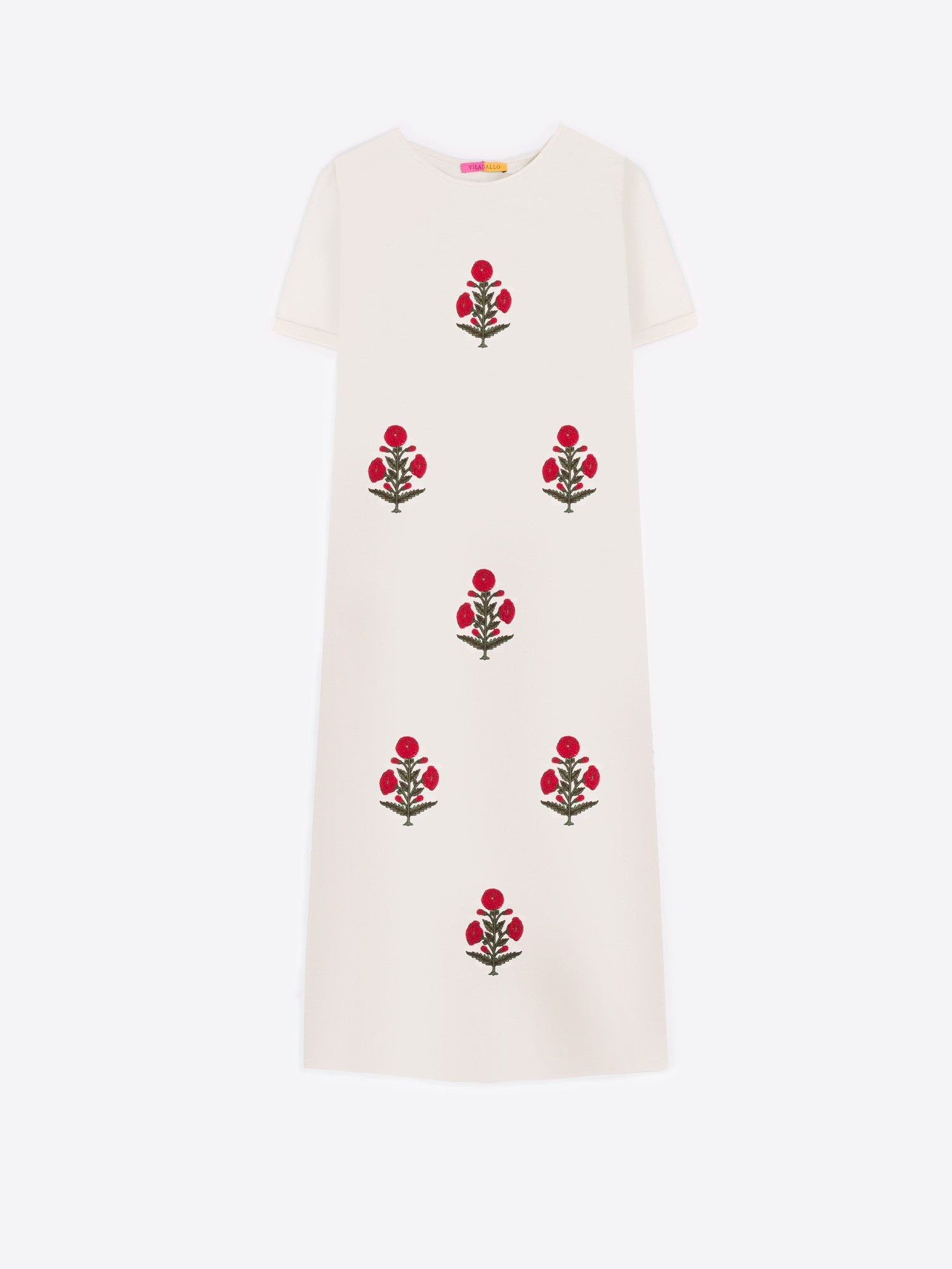 VESTIDO PUNTO BLANCO BORDADO