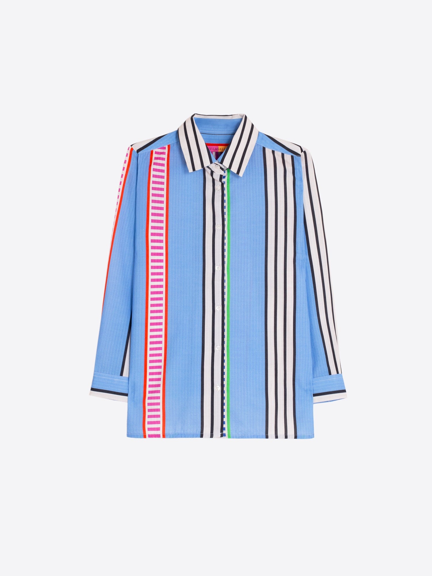 CAMISA RAYAS AZUL SEERSUCKER