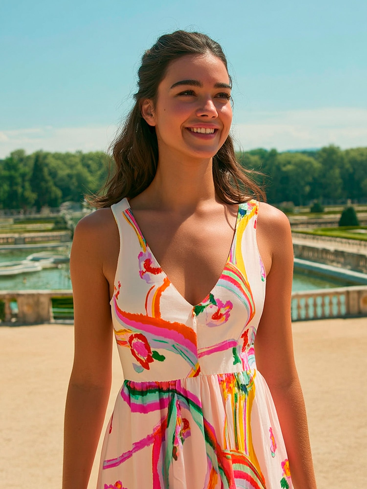 VESTIDO DOMINIQUE BRISBANE ECRU