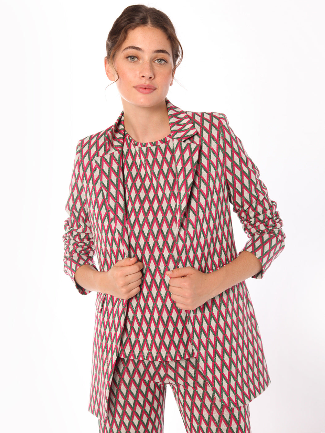 CHAQUETA ANTONET JACQUARD GEOMETRICO KN