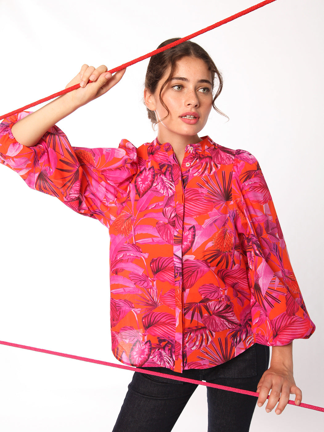 CAMISA DINA JUNGLE PINK
