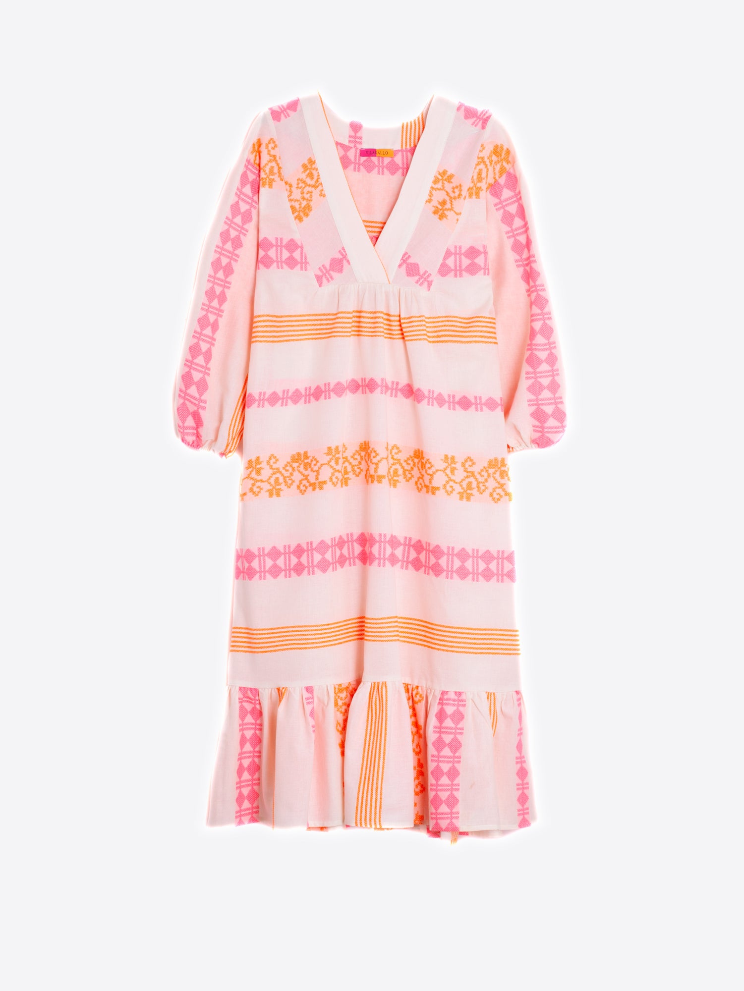 VESTIDO FABRIZIA MILOS WHITE NEON