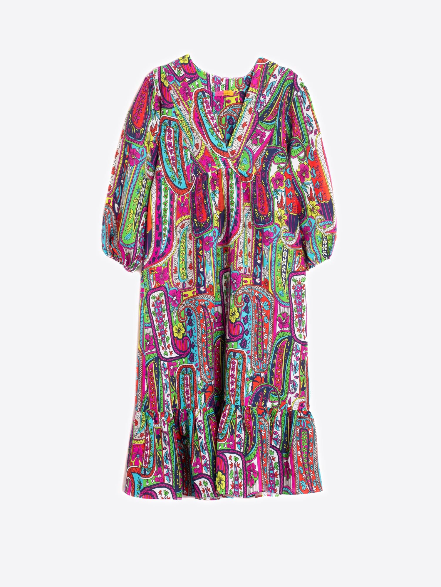 VESTIDO FABRIZIA MULTICOLOUR PAISLEY PRINT
