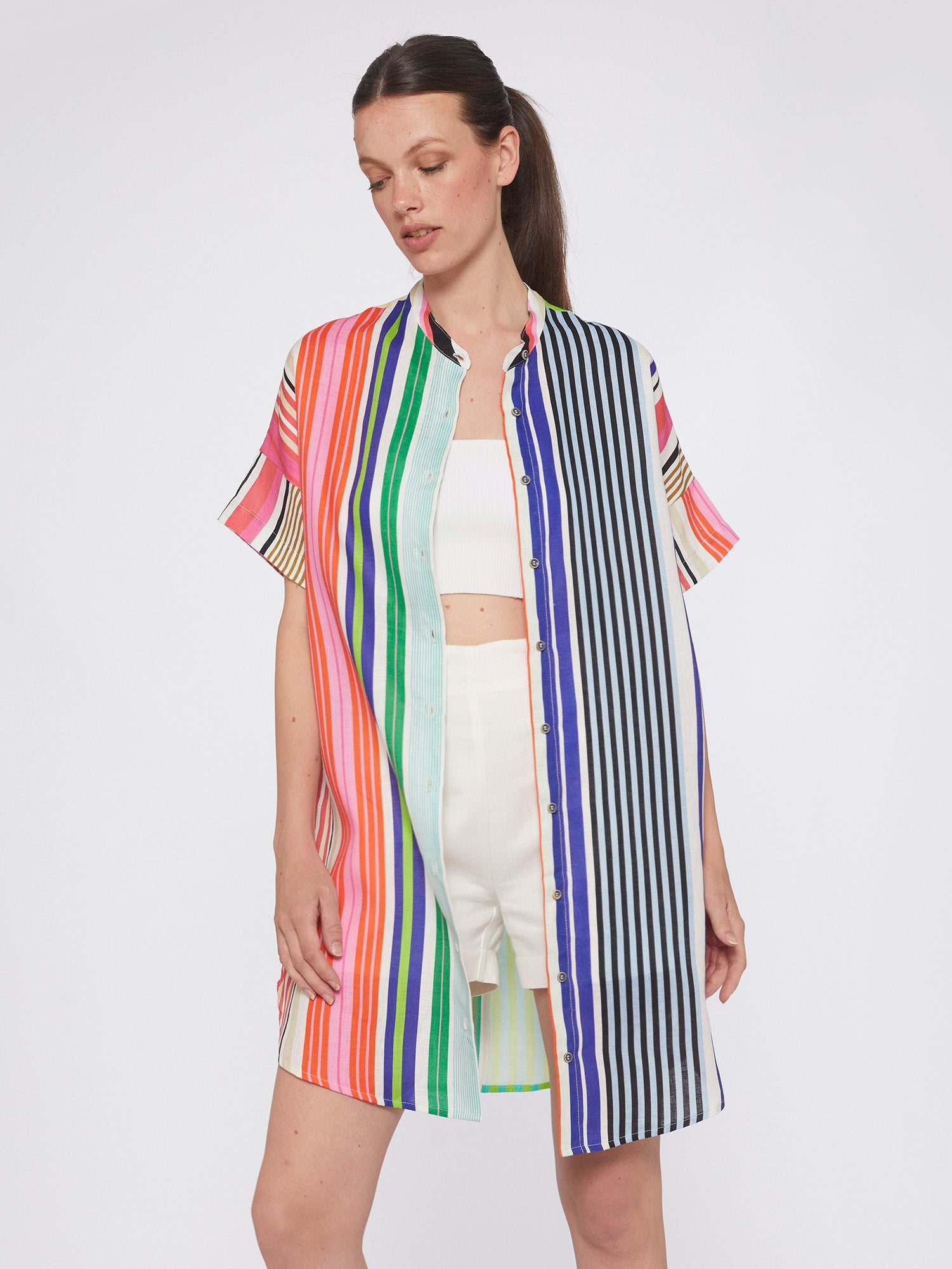 VESTIDO HARPER STRIPE PURE LINEN