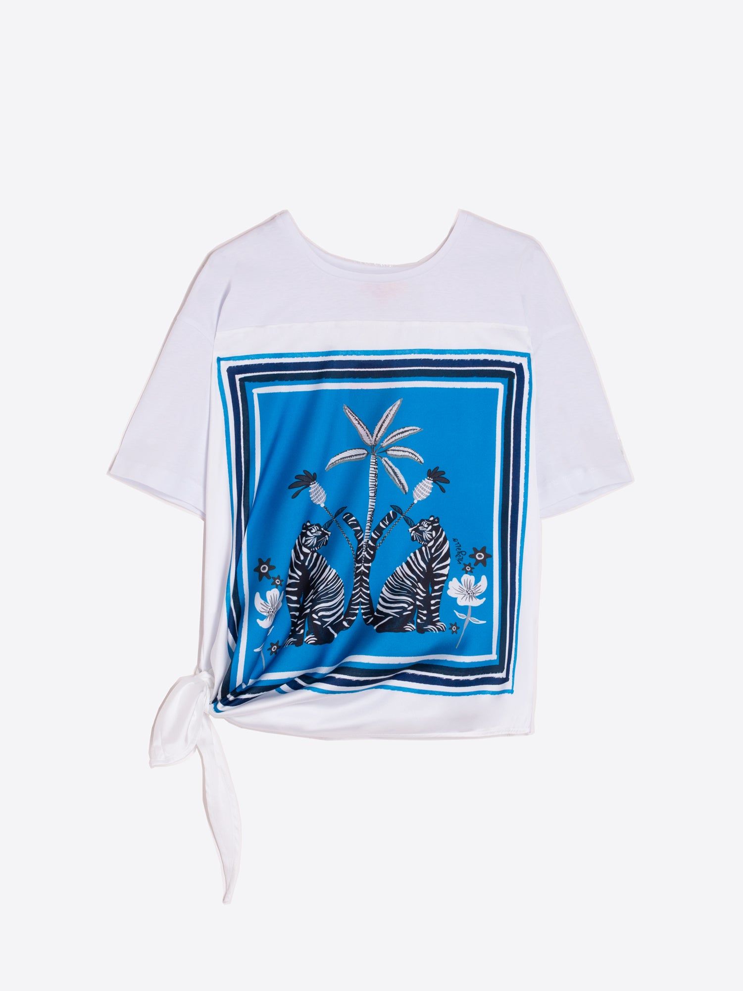 T-SHIRT VICTORIA TROPICAL BLUE