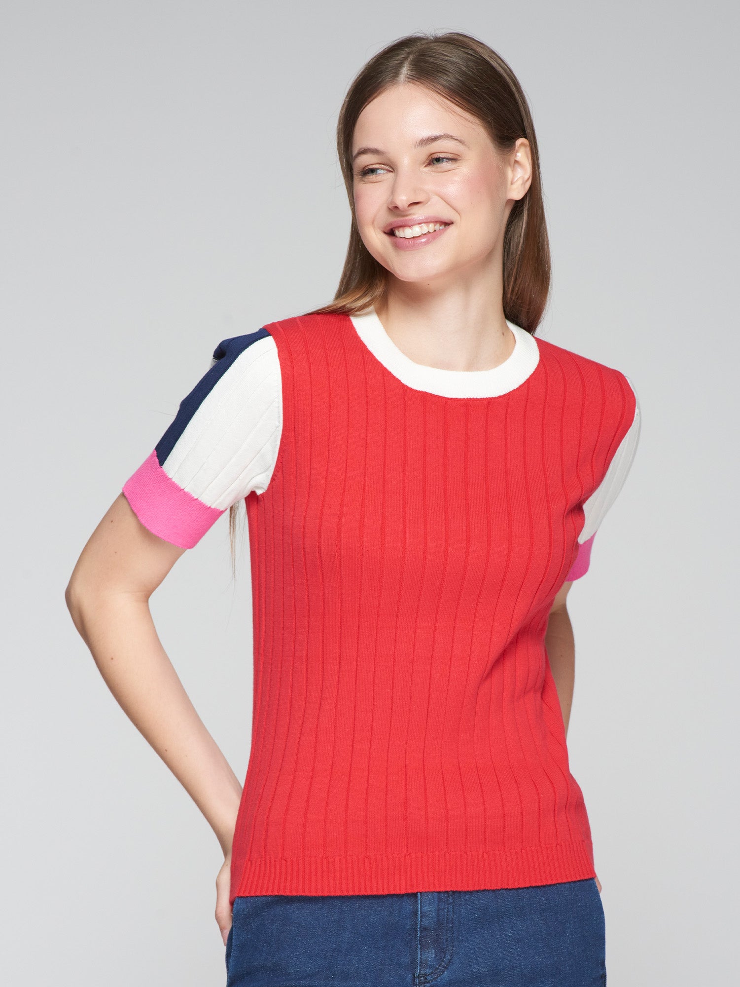 PUNTO PULLOVER CANALE MAIA ROJO KN