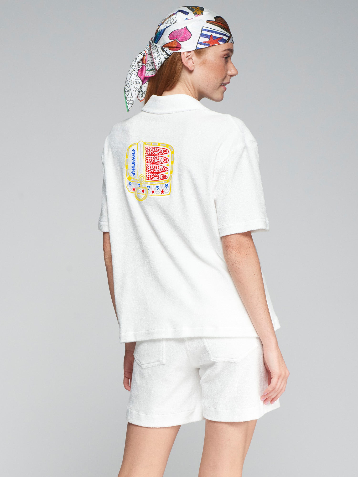 CAMISA ALYONA EMB BLANCO FELPA
