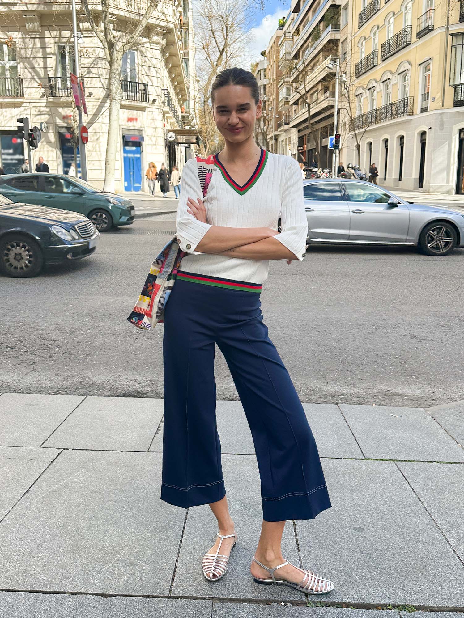PANTALON BETTINA PUNTO ROMA AZUL MARINO