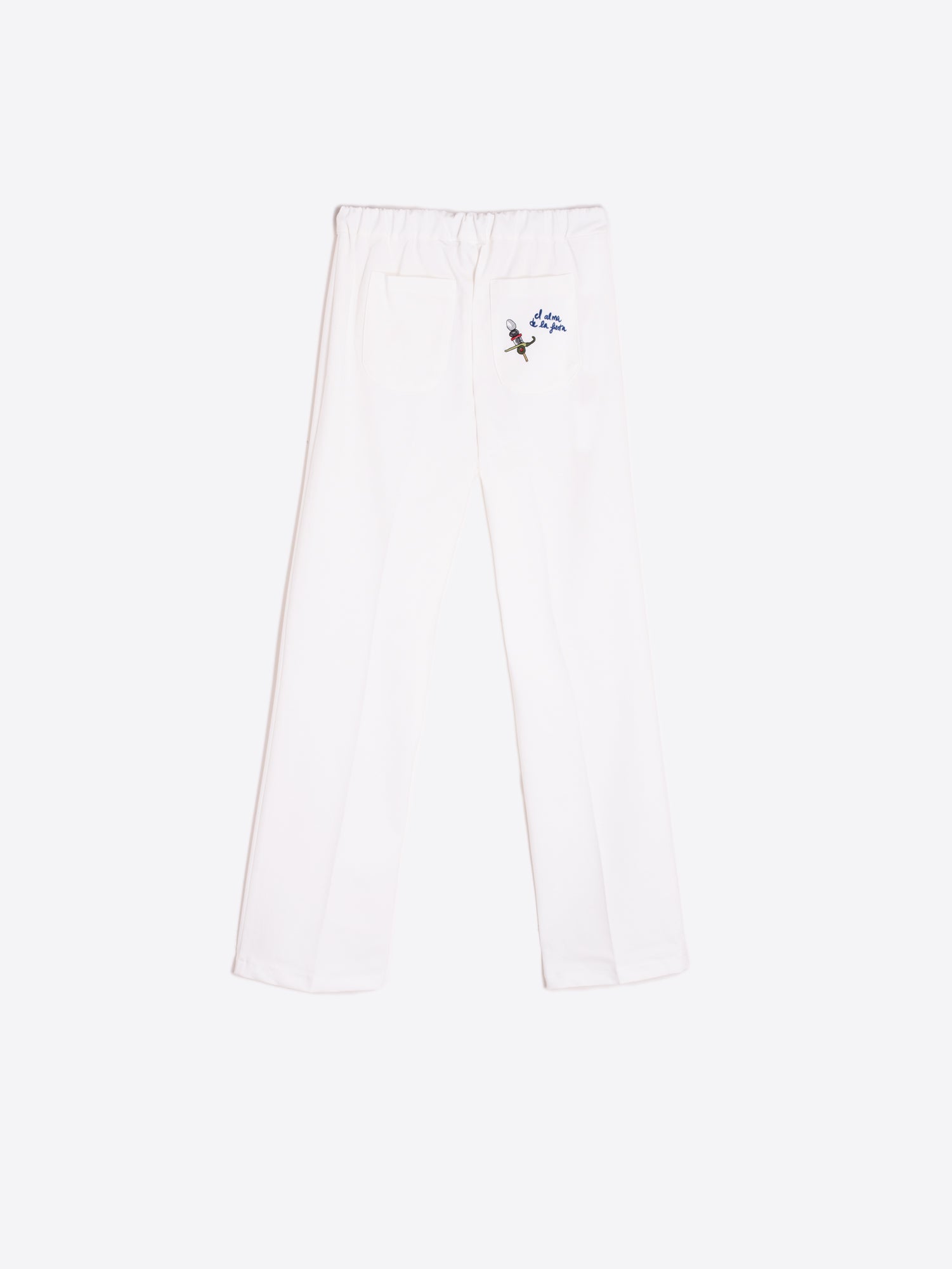 PANTALON THAIS EMB PUNTO ROMA BLANCO