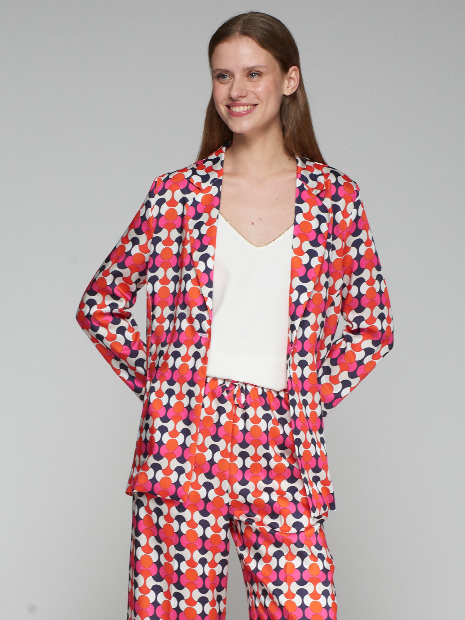 CHAQUETA ALINA GEOMETRICO RETRO