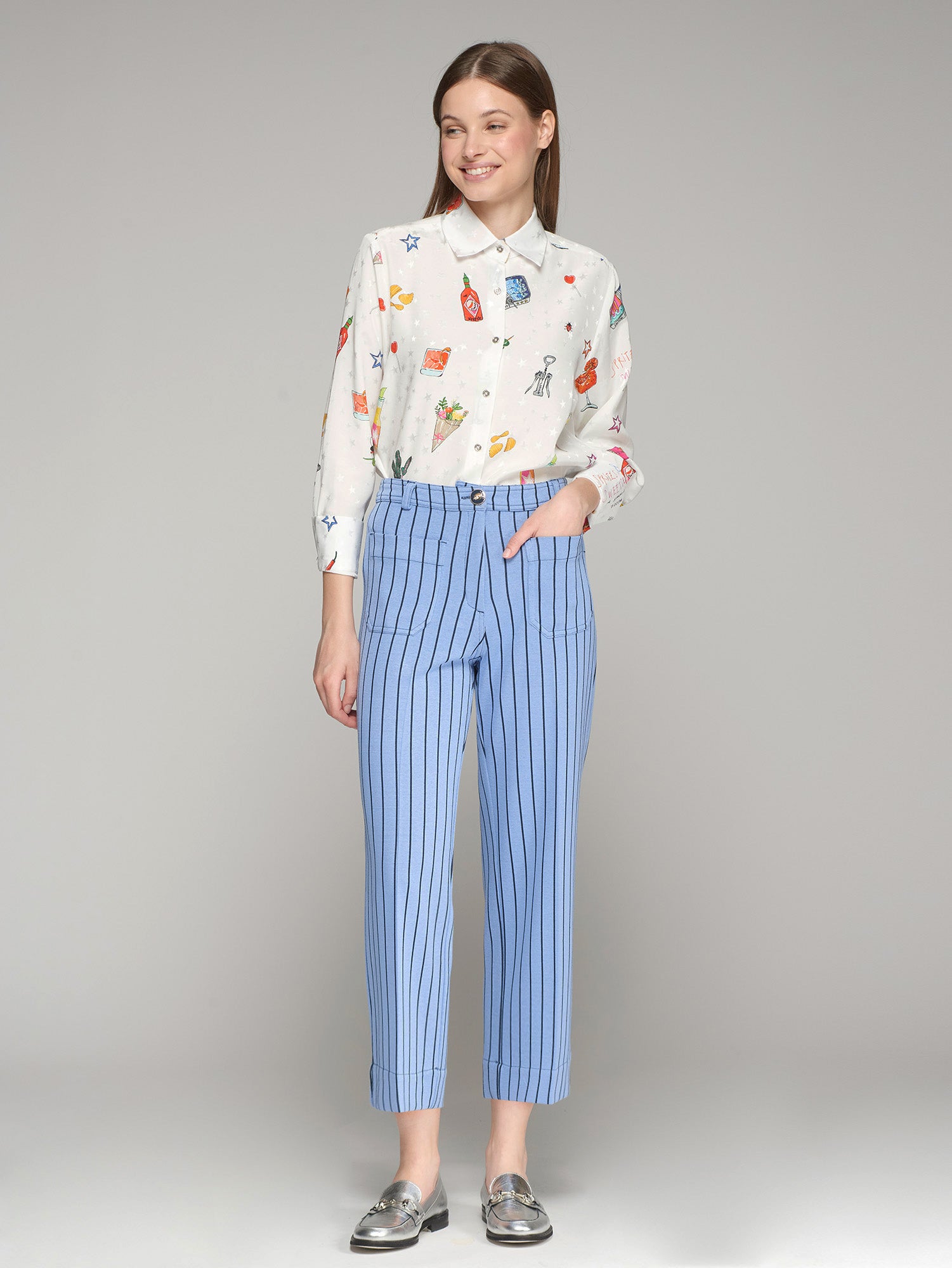 PANTALON DORIN RAYA AZUL DIPLOMATICO