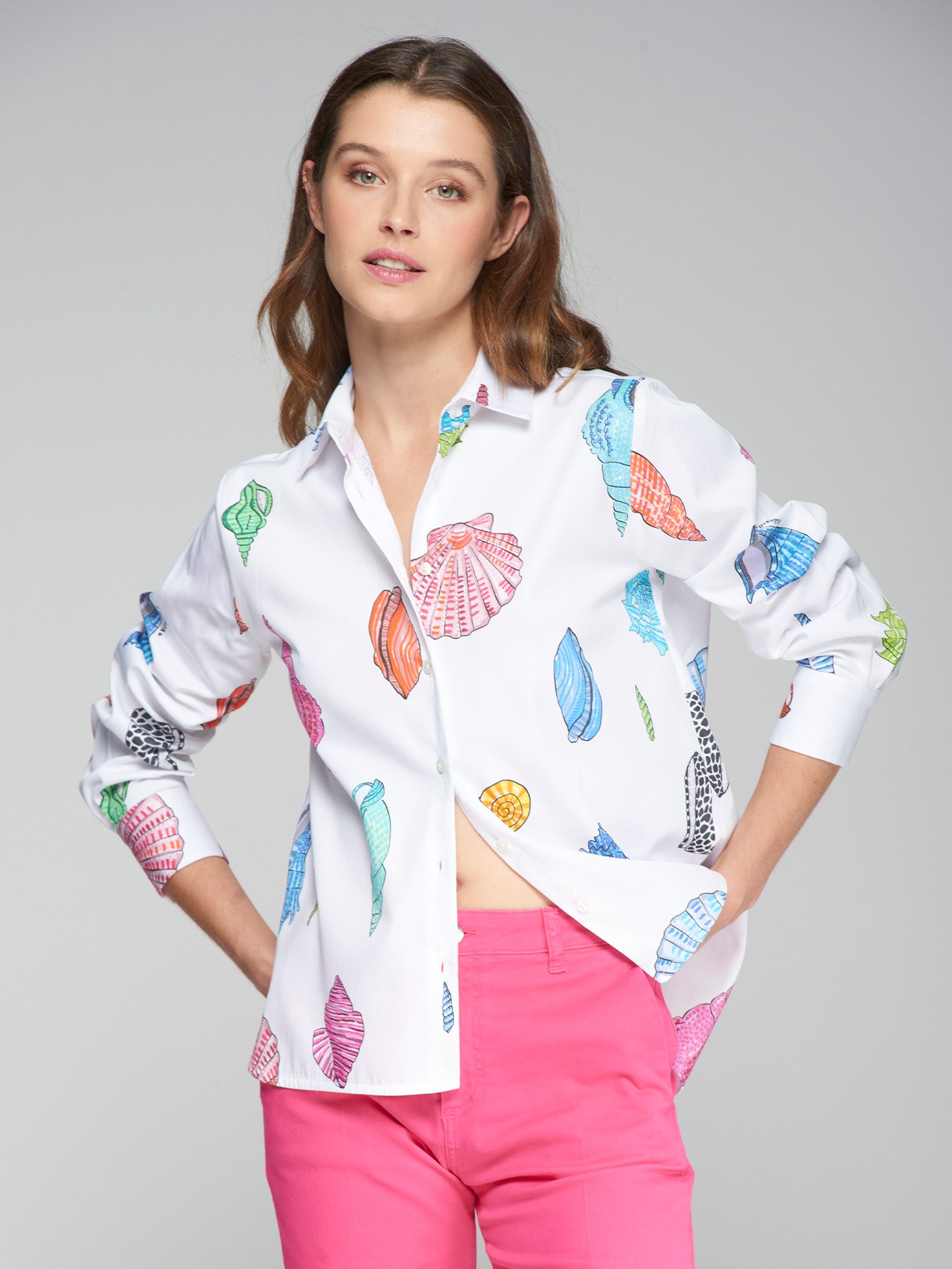CAMISA ISA PRINT MOTIVOS MARINOS