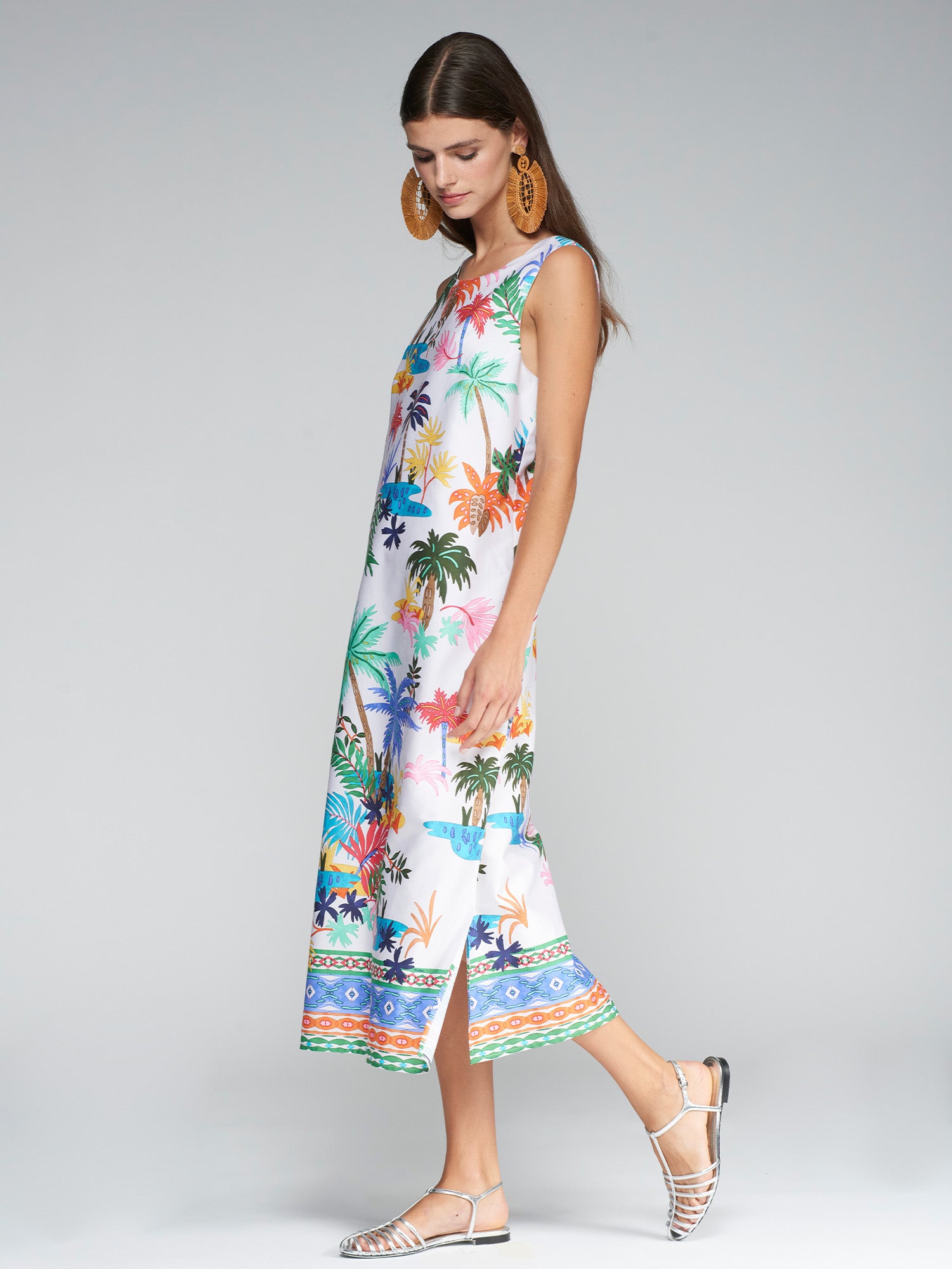 VESTIDO LIANA PALMERAS GRECA