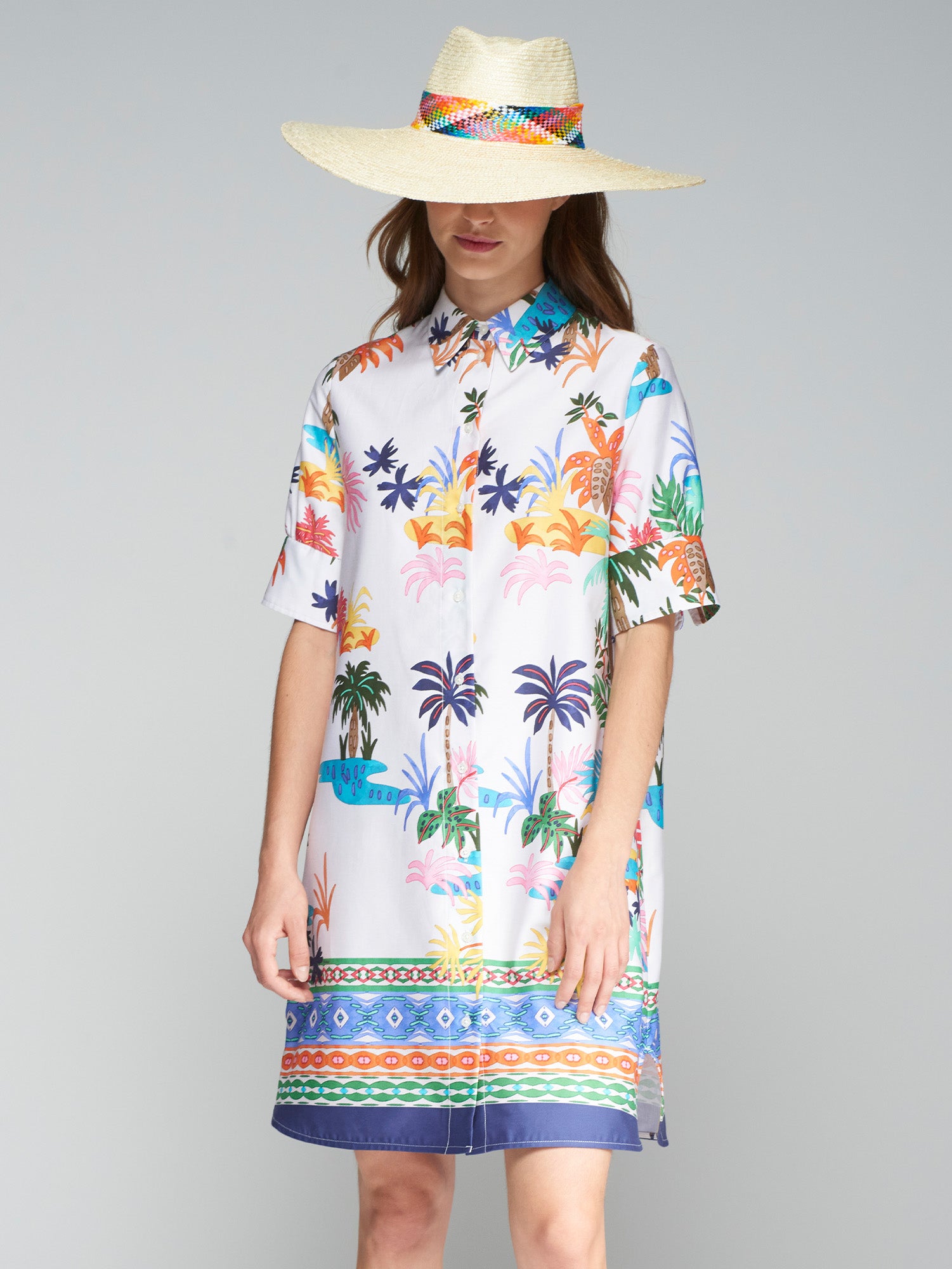 VESTIDO HESTER PALMERAS GRECA