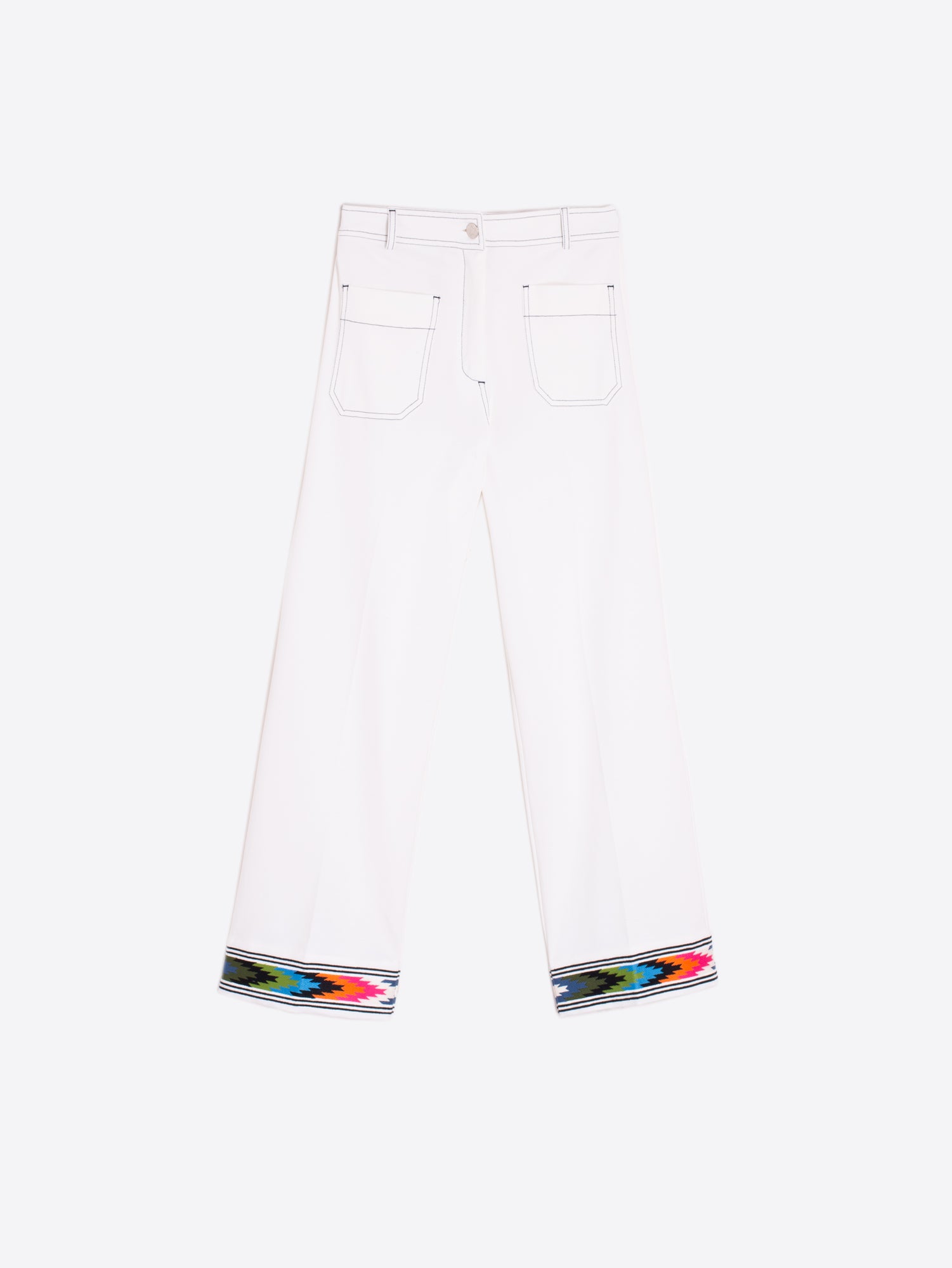 PANTALON DORIN EMB PUNTO ROMA BLANCO