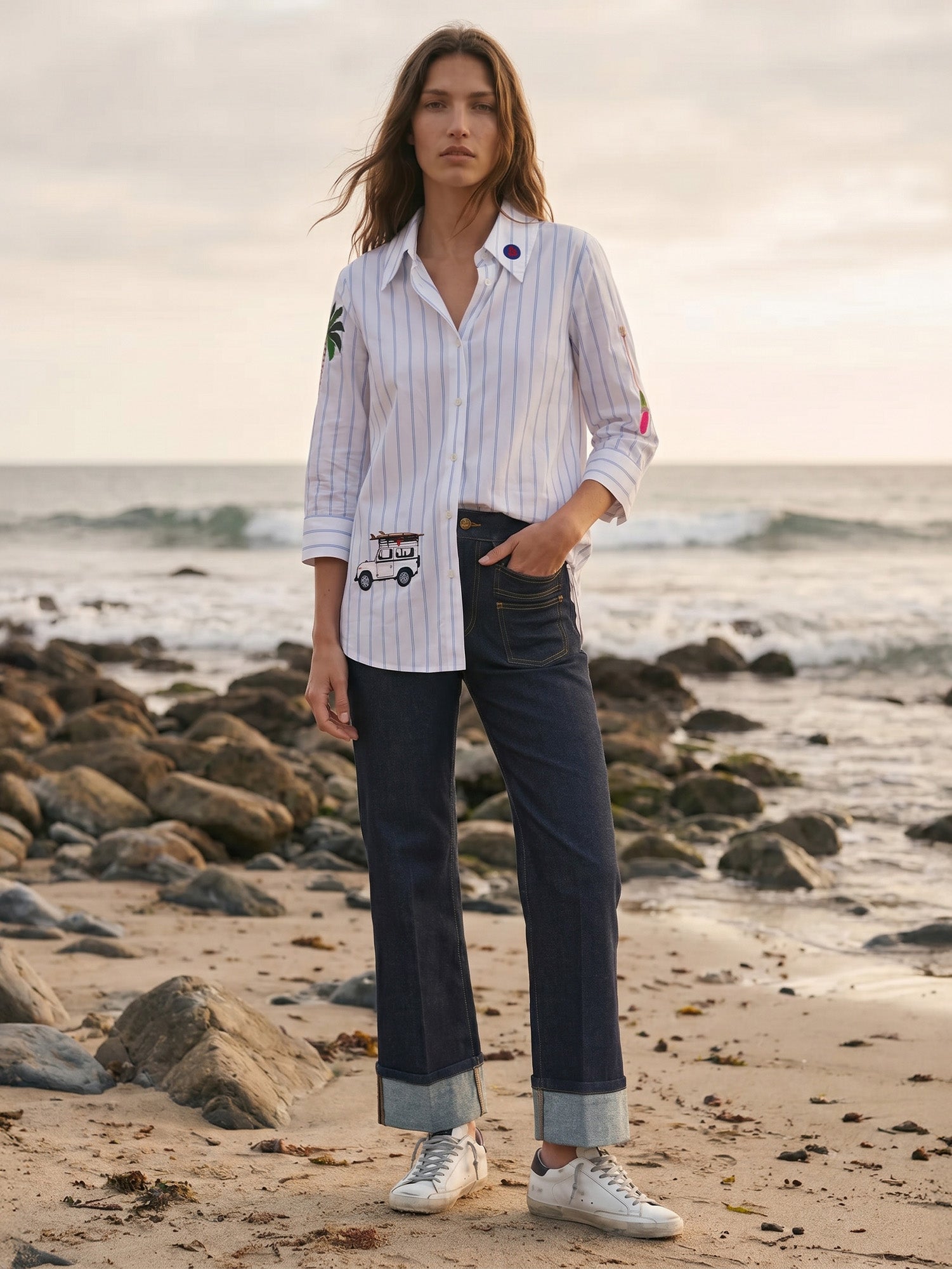 PANTALON ANNINA DENIM OSCURO