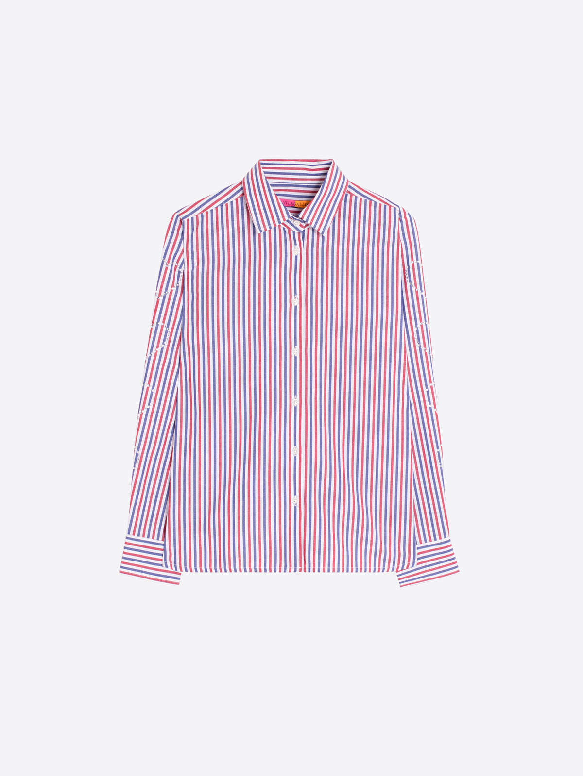 CAMISA DE RAYAS ROJAS Y AZULES