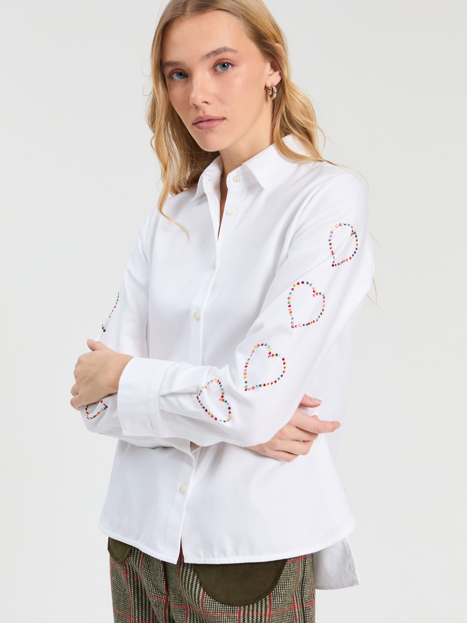 CAMISA STRASS BLANCA