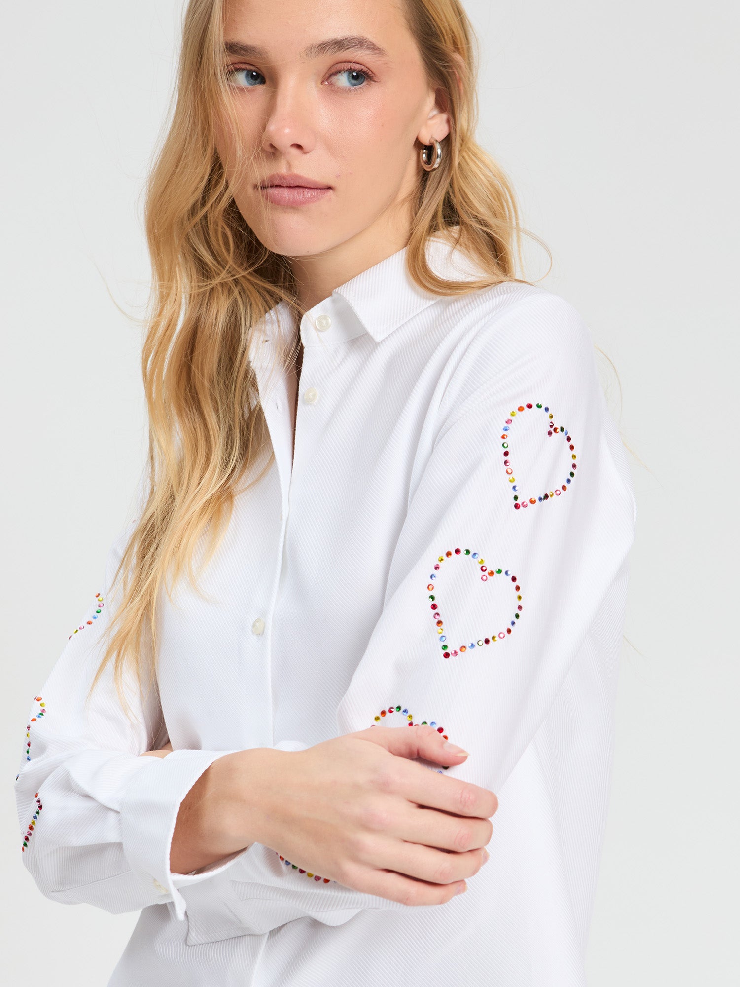 CAMISA STRASS BLANCA