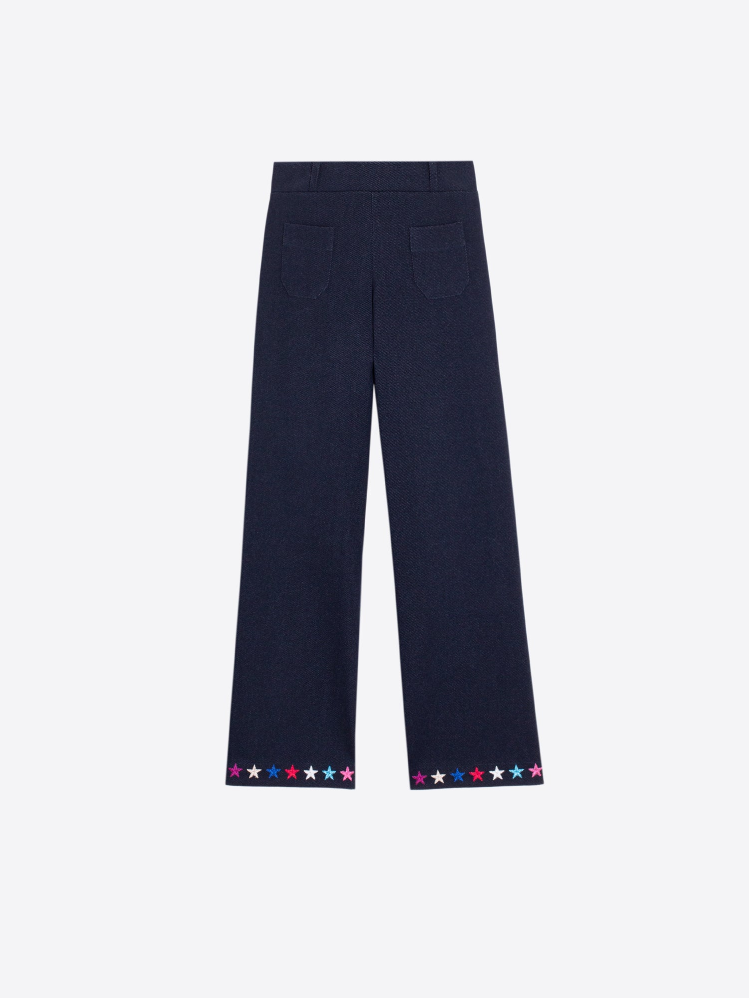 PANTALÓN PUNTO MARINO BORDADO ESTRELLAS