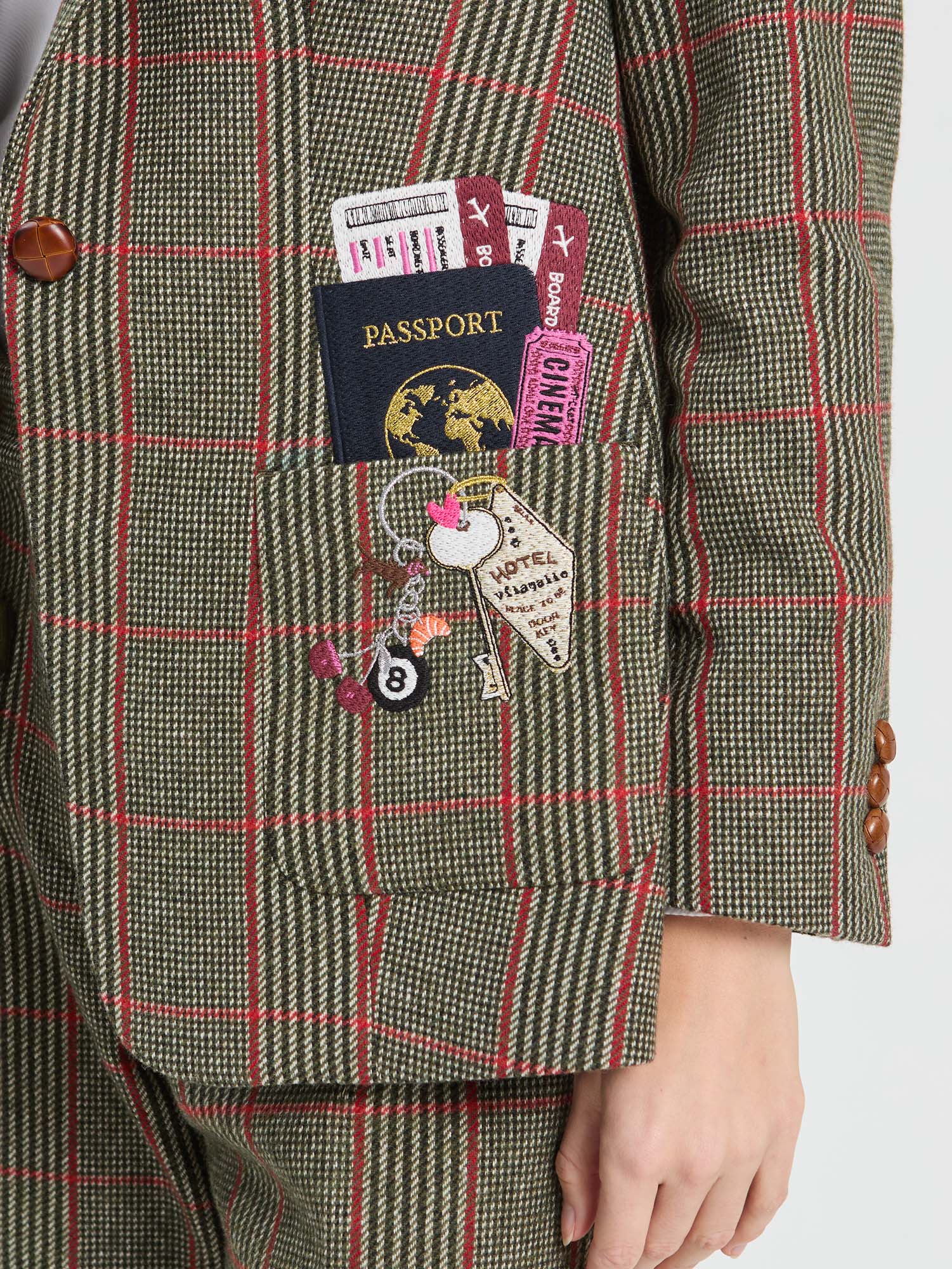 GREEN WELSH PLAID JACKET