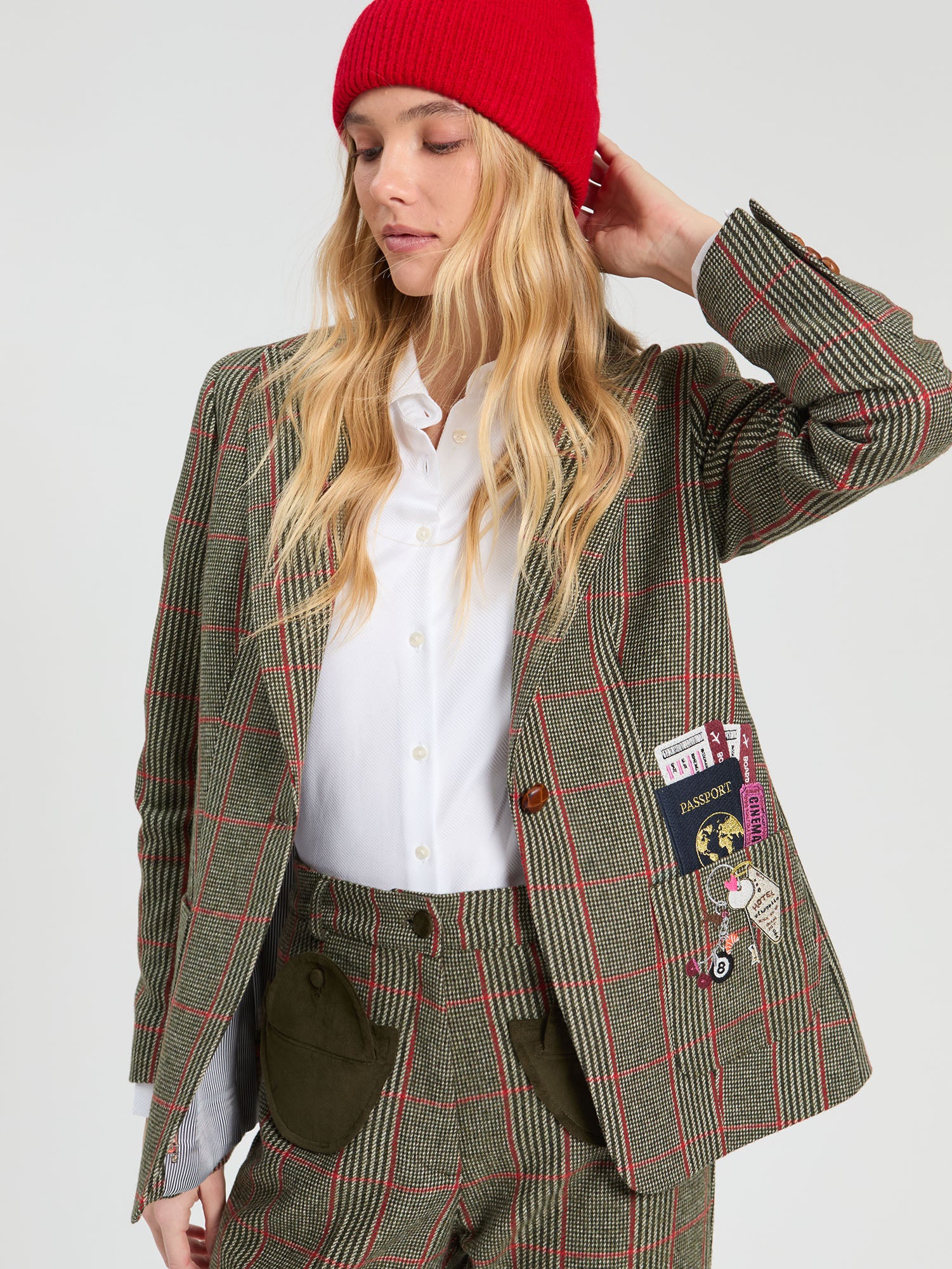 GREEN WELSH PLAID JACKET