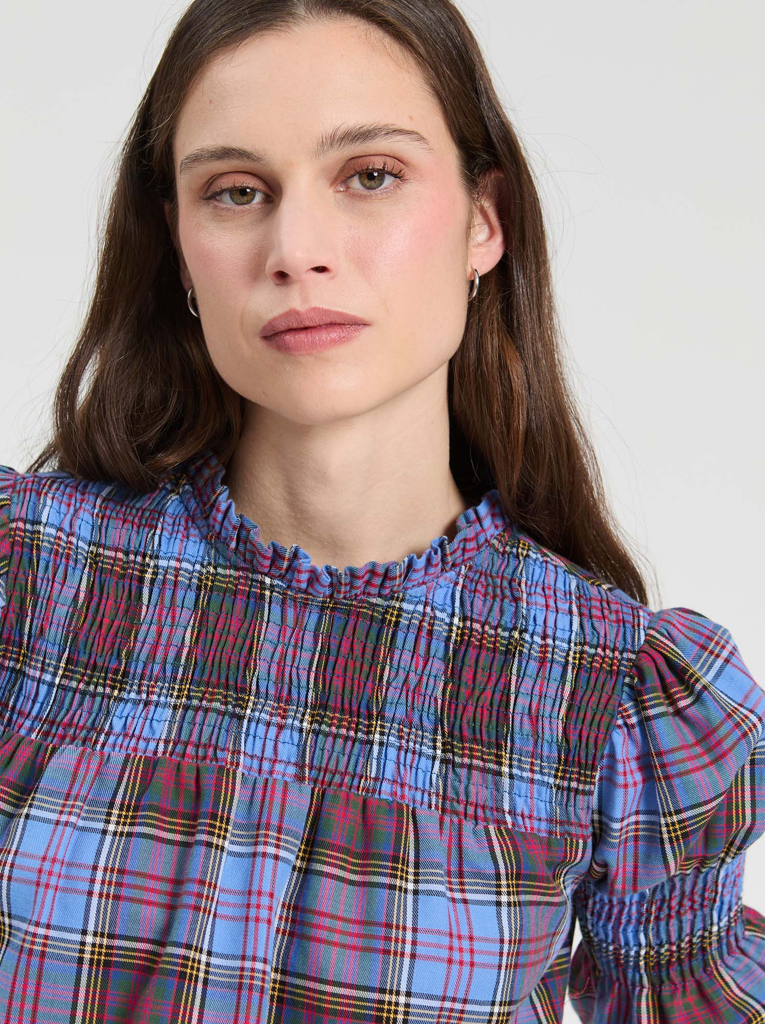 BLUE PLAID SHIRT