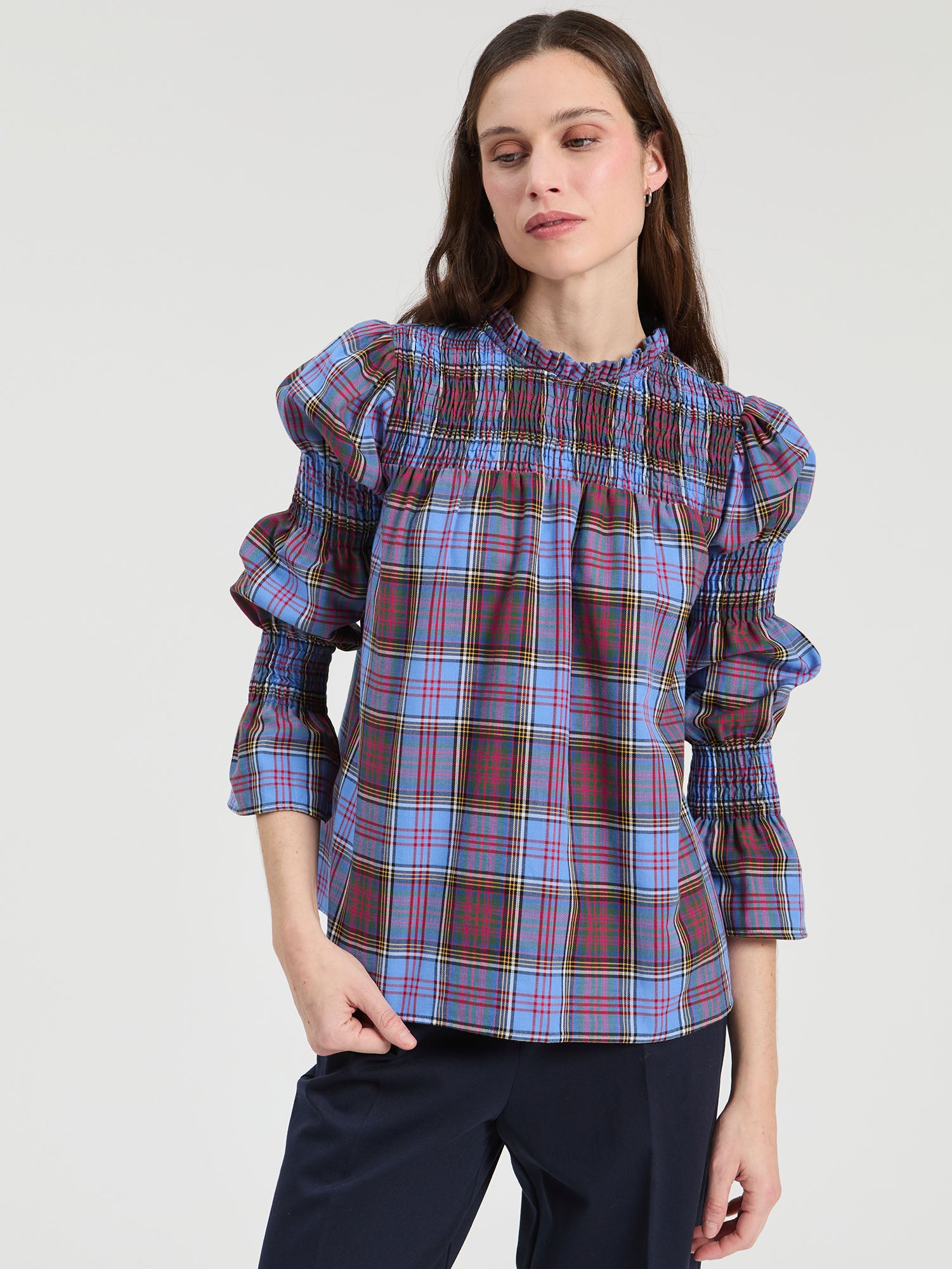 BLUE PLAID SHIRT