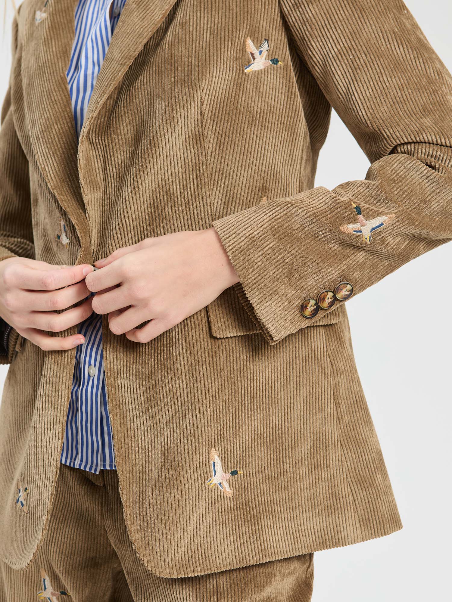 TOAST CORDUROY JACKET WITH EMBROIDERY