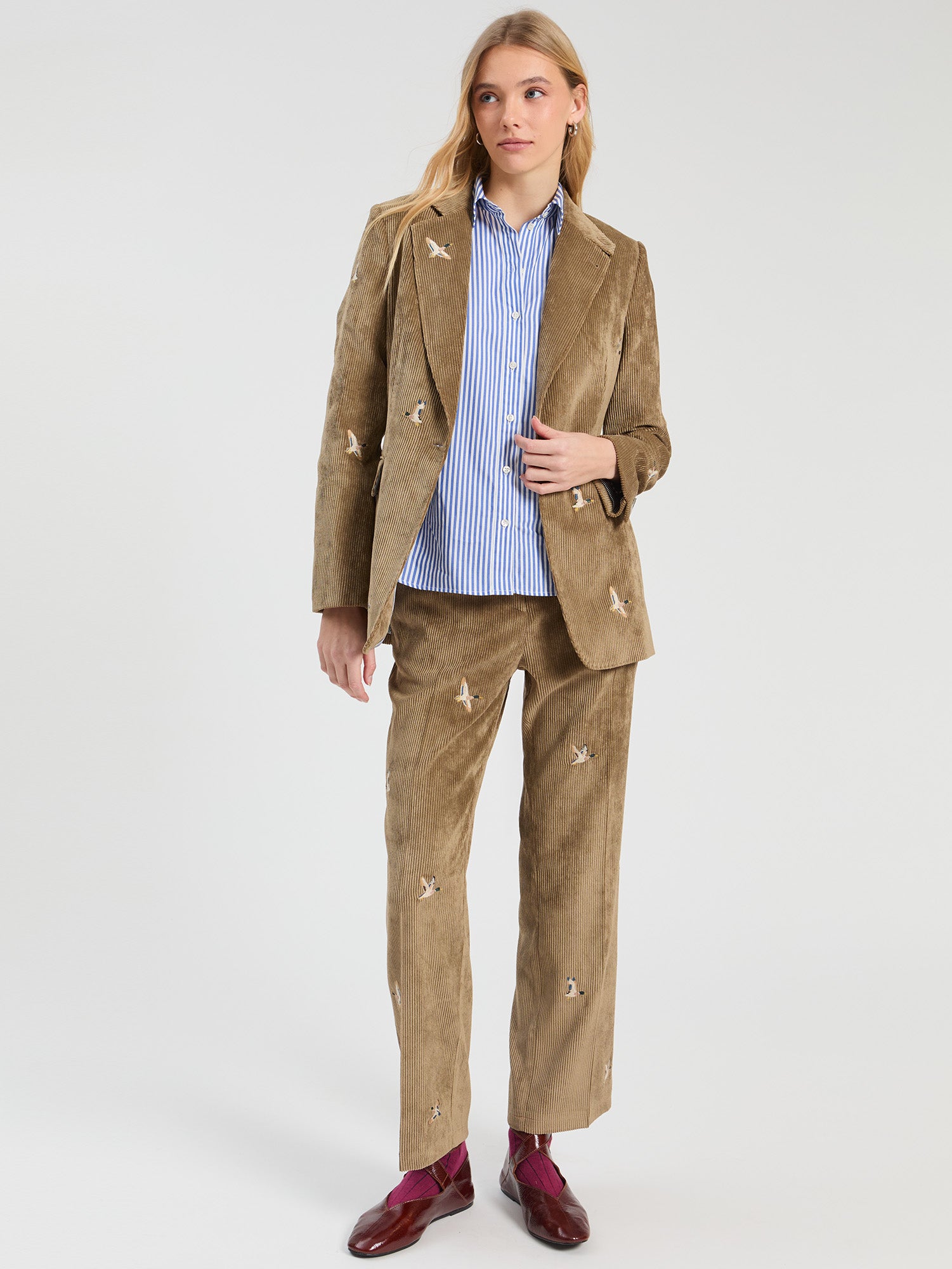 TOAST CORDUROY JACKET WITH EMBROIDERY