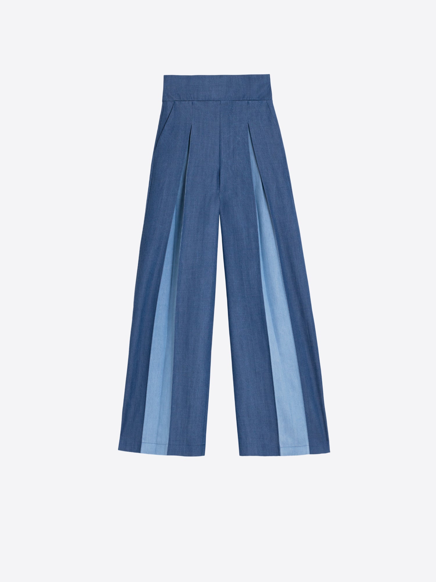 TENCEL DENIM PALAZZO TROUSERS