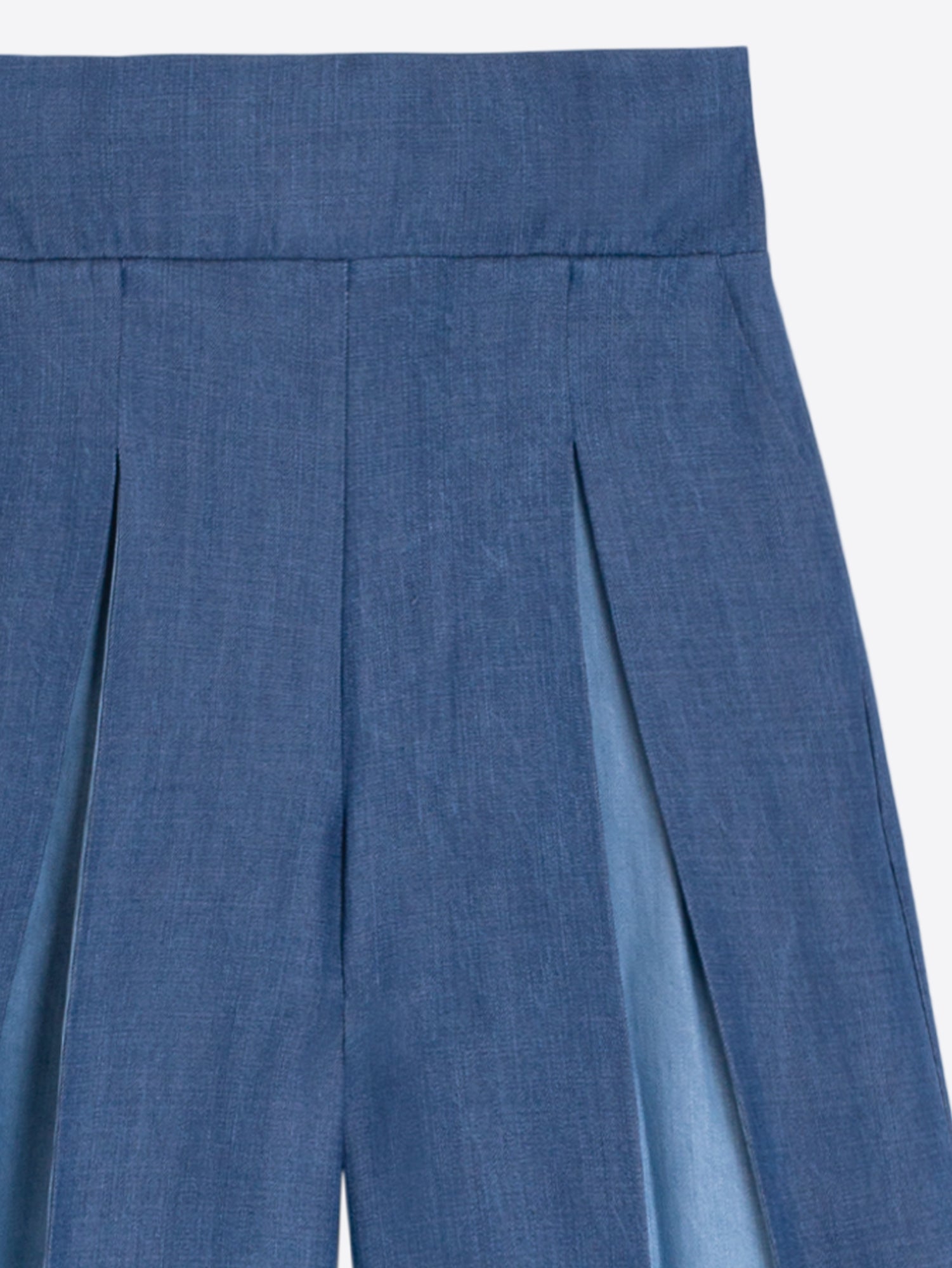 TENCEL DENIM PALAZZO TROUSERS