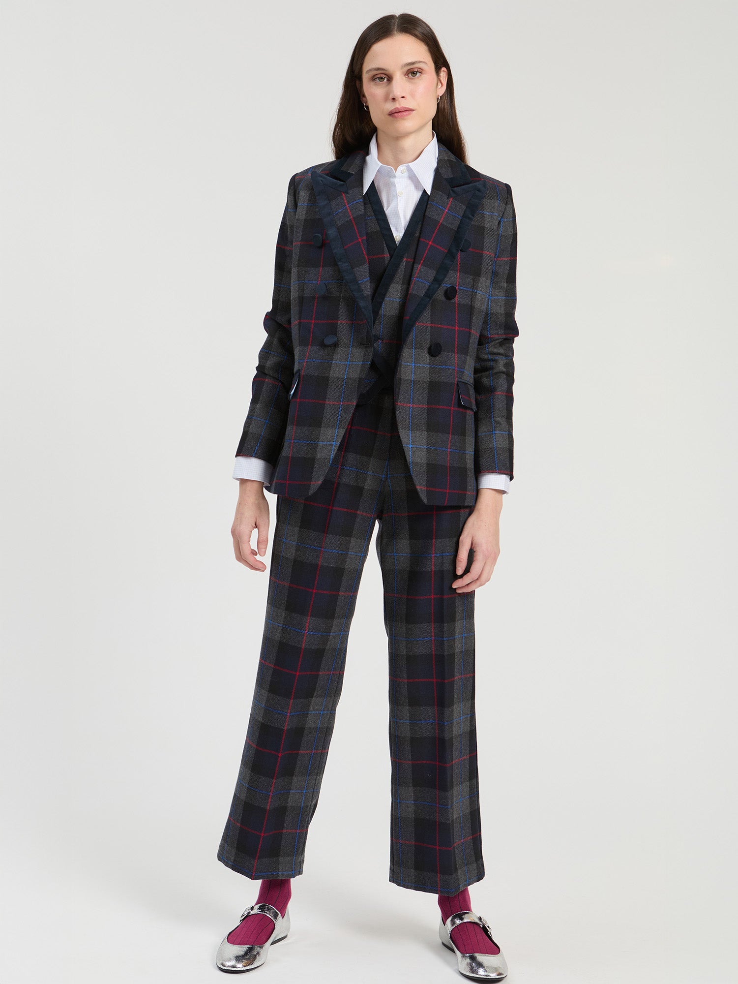 GREY PLAID JACKET