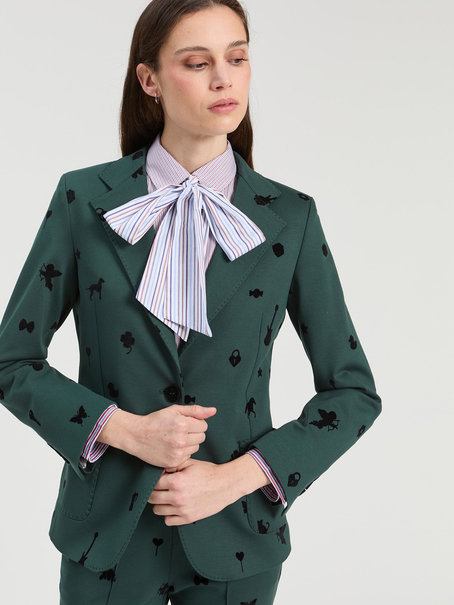 ROMA KNIT JACKET GREEN