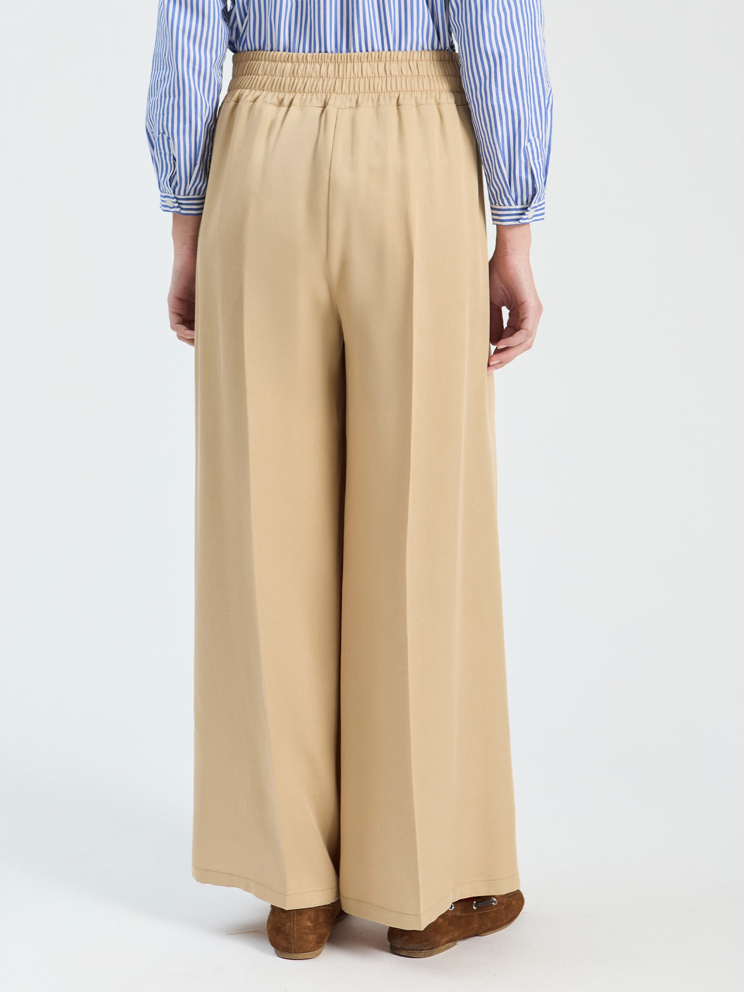 PANTALÓN PALAZO CAMEL