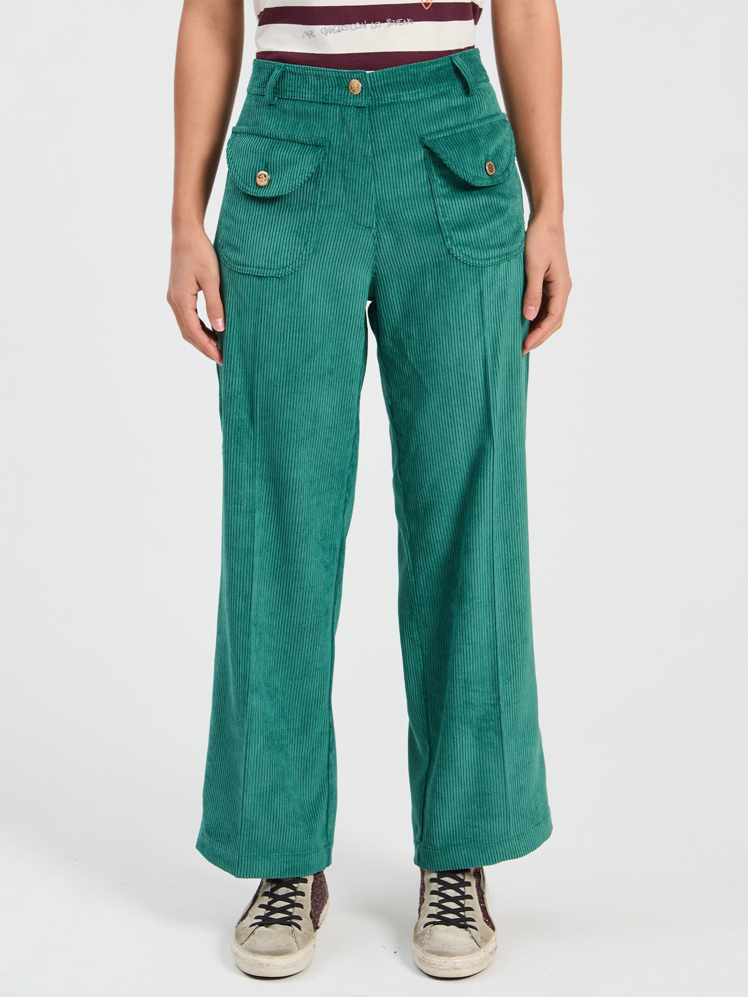 PANTALÓN PANA VERDE