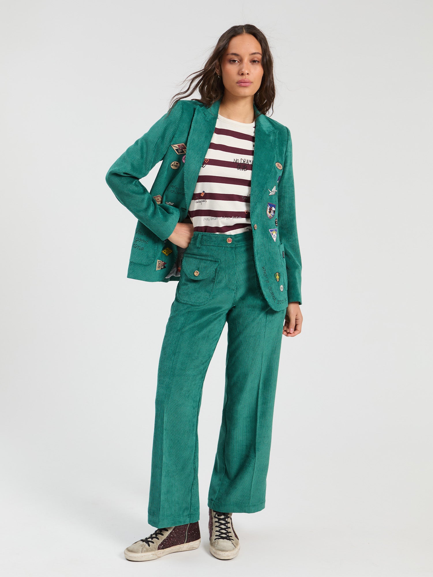 PANTALÓN PANA VERDE