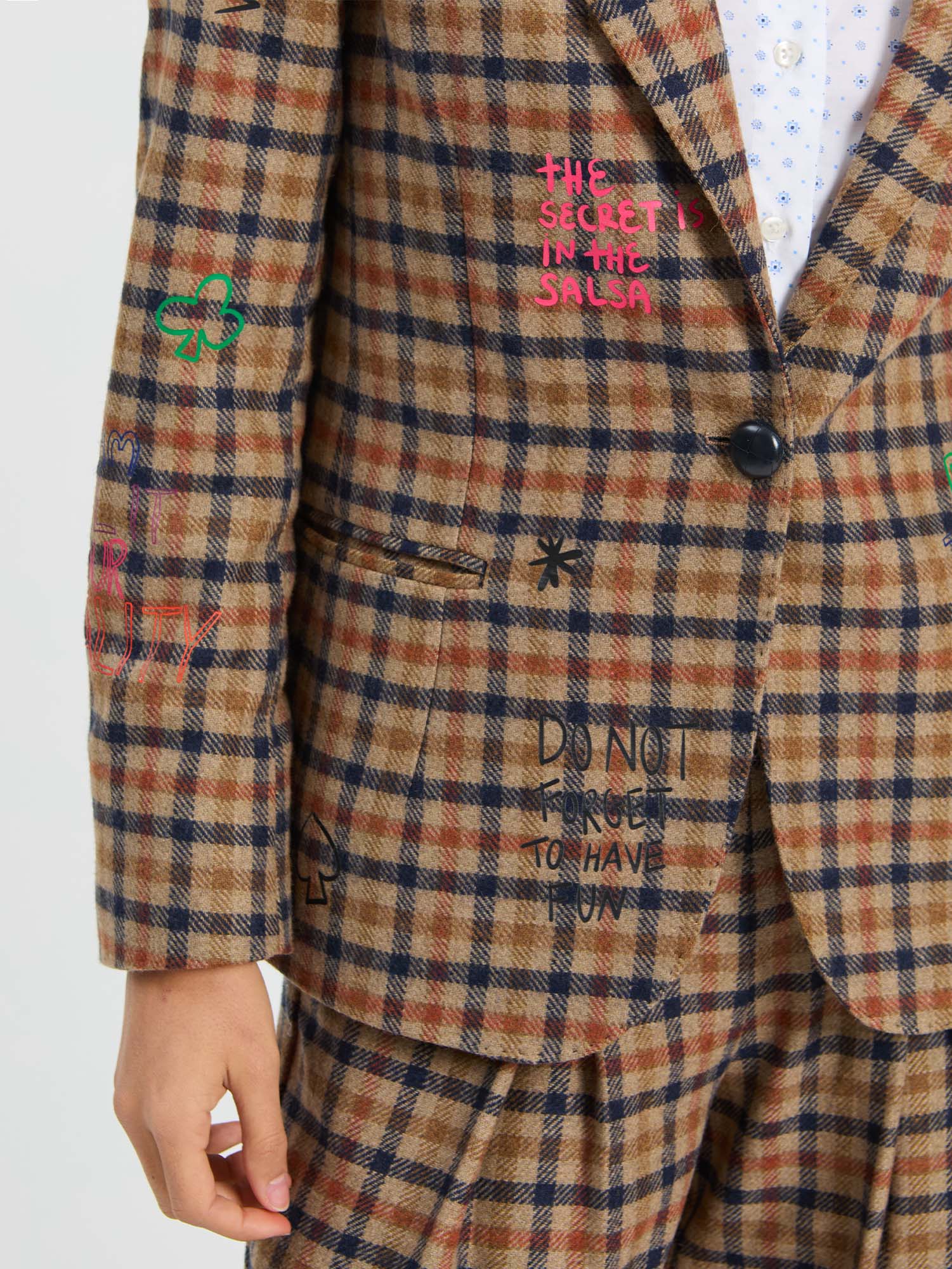RUST PLAID JACKET