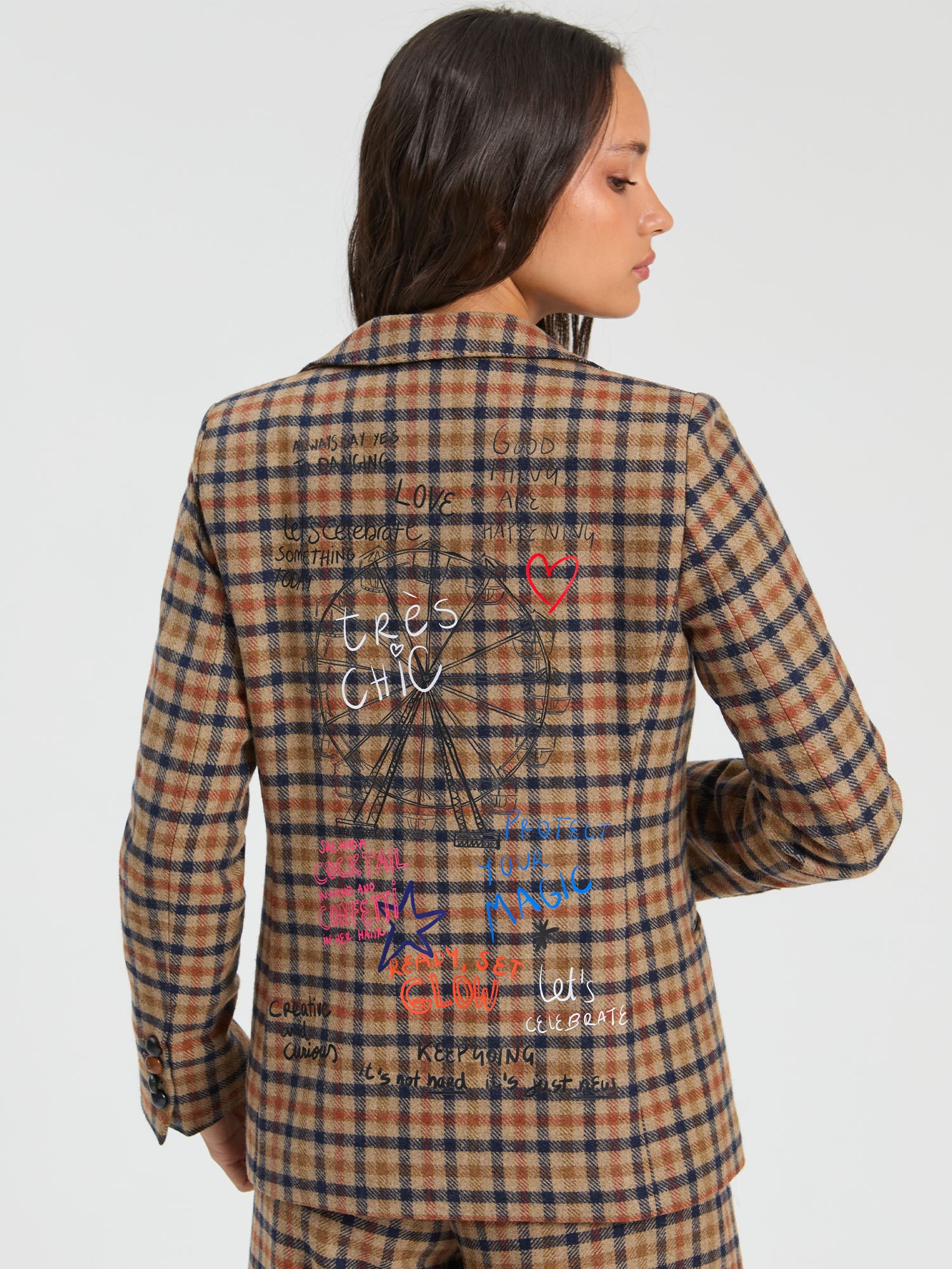 RUST PLAID JACKET