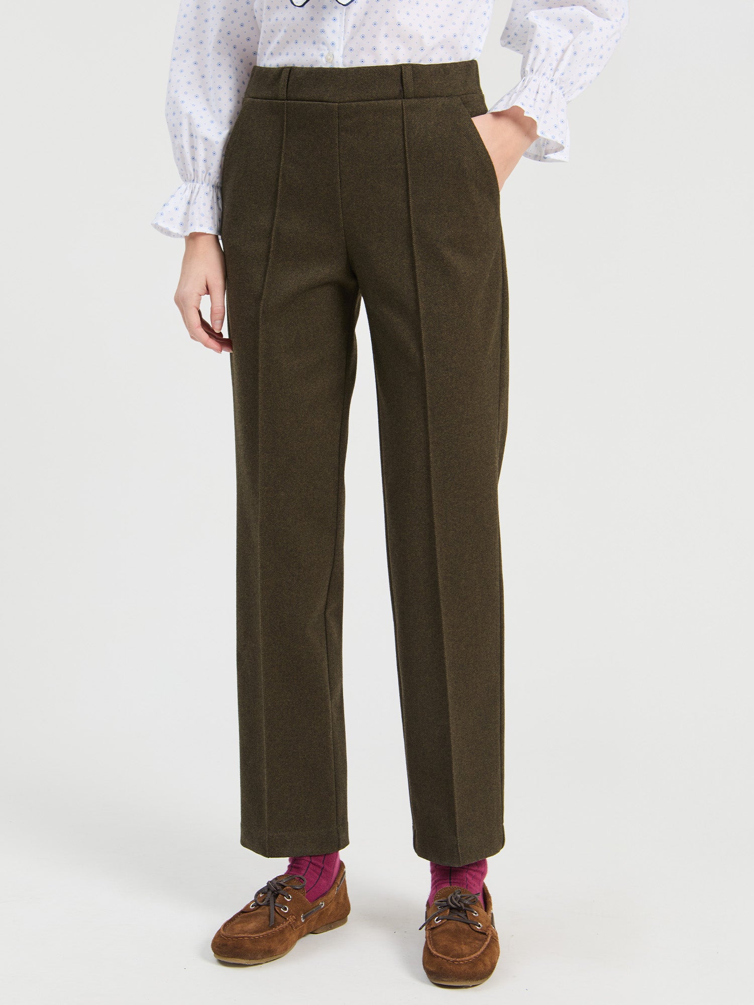 PANTALÓN FRANELA VERDE
