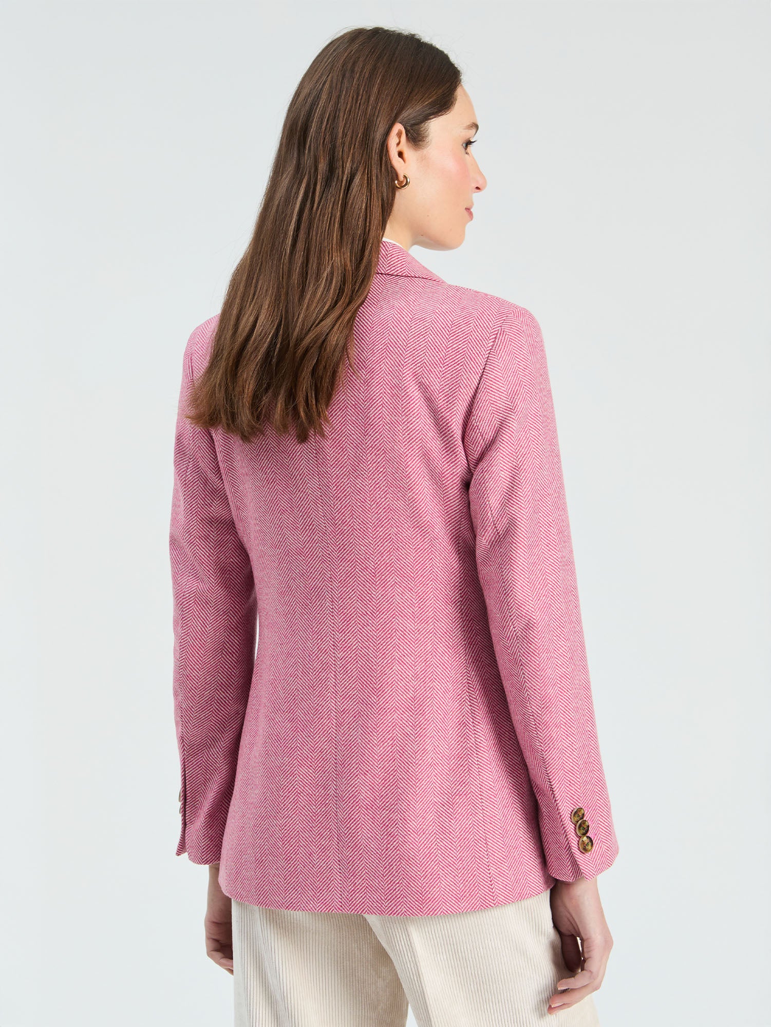 RASPBERRY HERRINGBONE JACKET