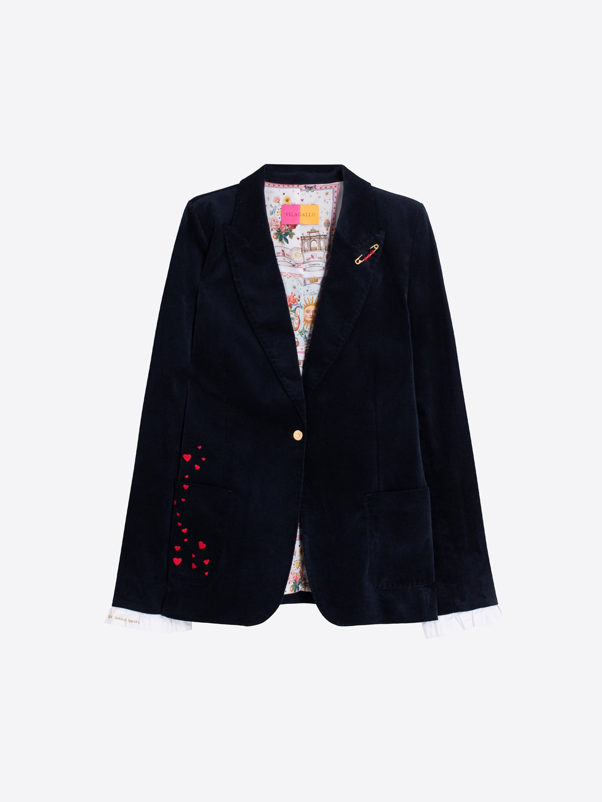 CHAQUETA TERCIOPELO MARINO