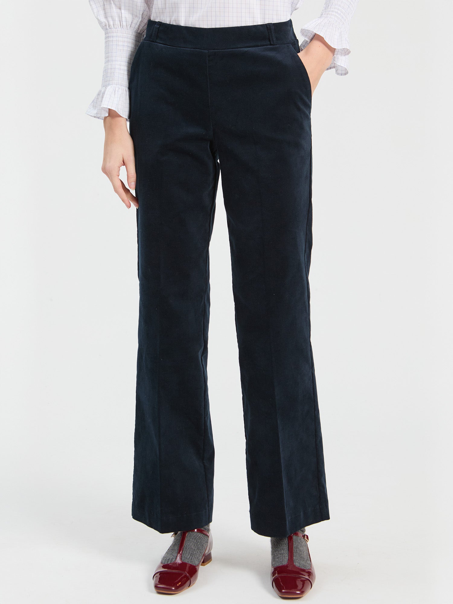 PANTALON TERCIOPELO MARINO
