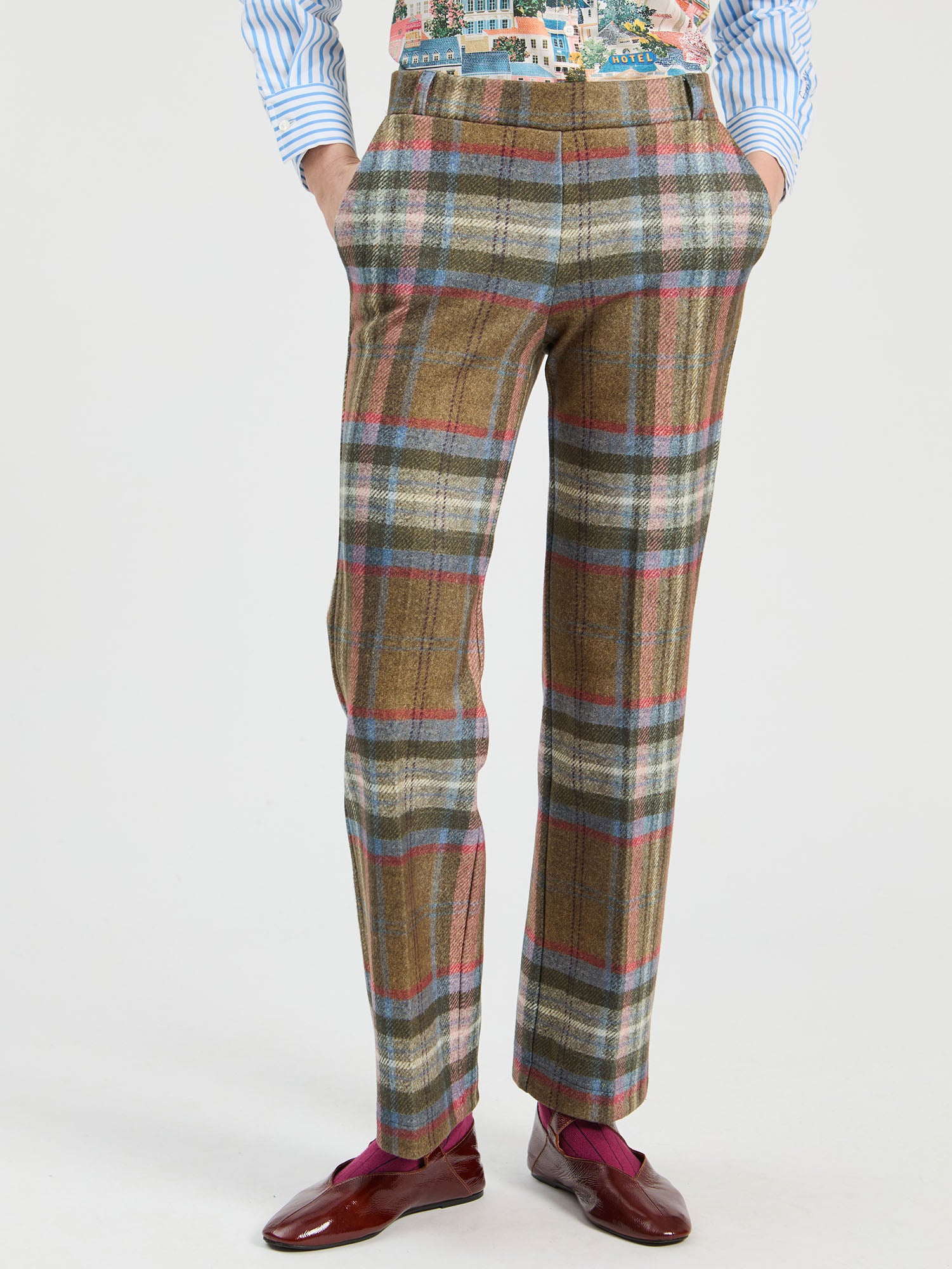 TARTAN PLAID TROUSERS