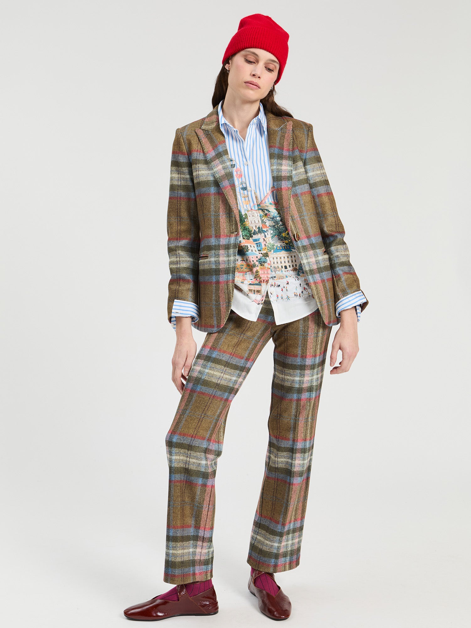 TARTAN PLAID TROUSERS