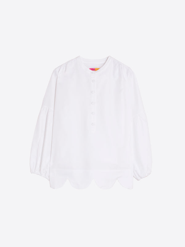 CAMISA BLANCA BAJO ONDULADO