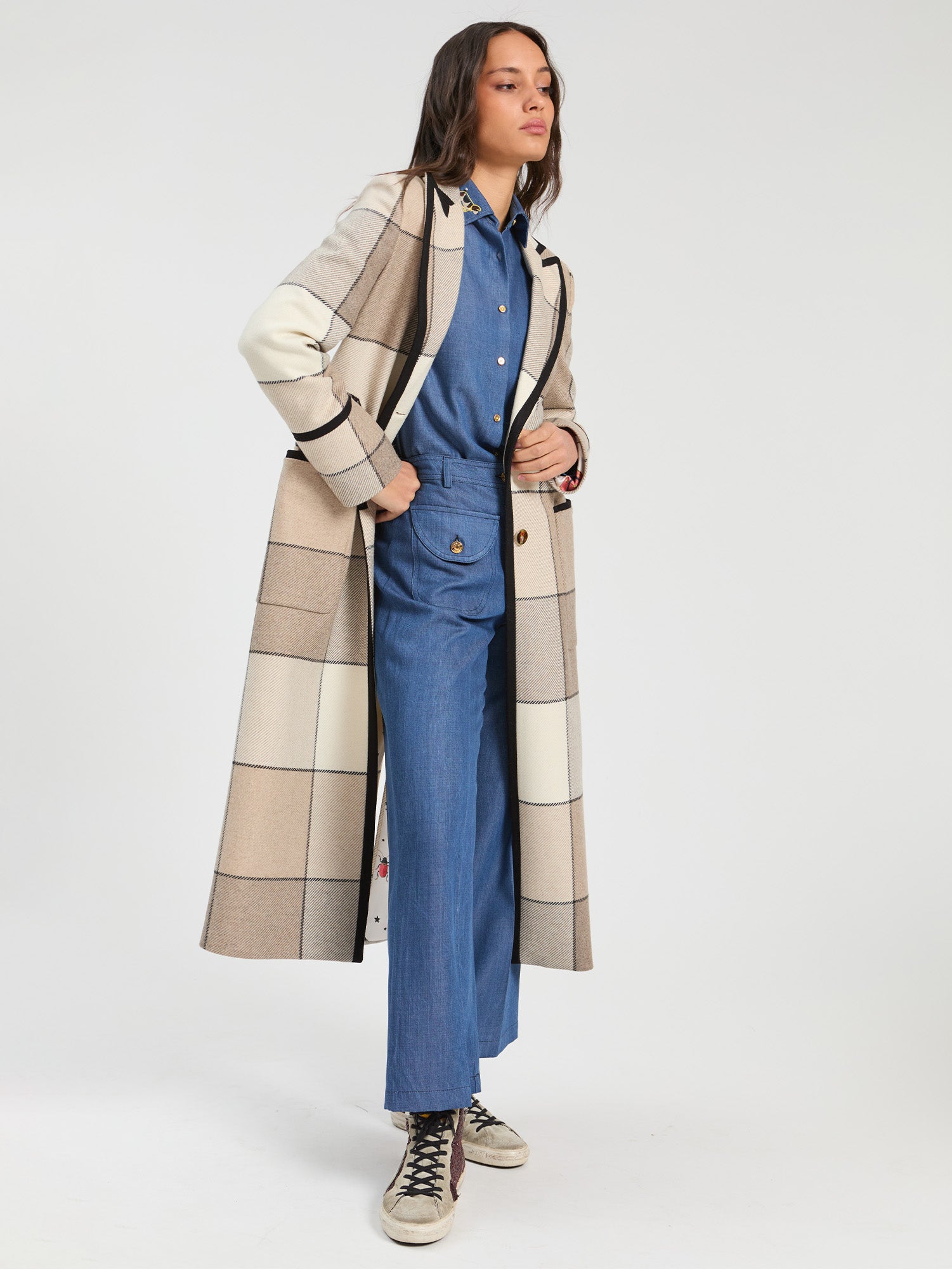 LIGHT BLUE DENIM TROUSERS